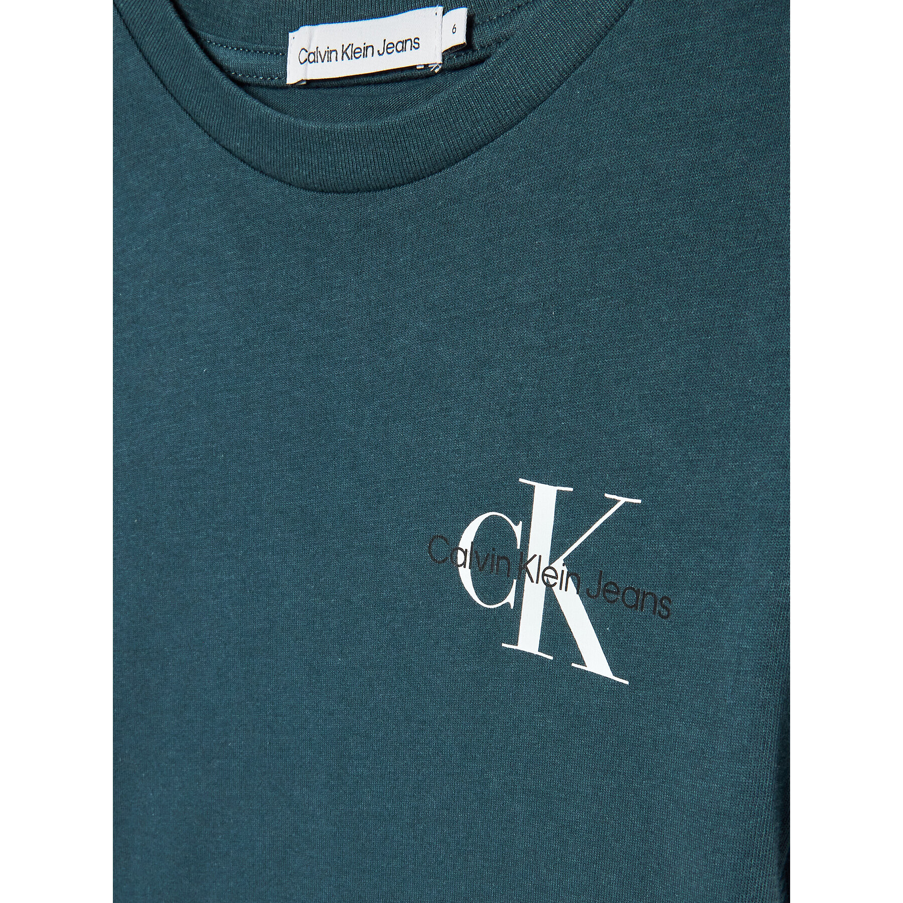 Calvin Klein Jeans Tričko Chest Monogram IB0IB01231 Modrá Regular Fit - Pepit.sk