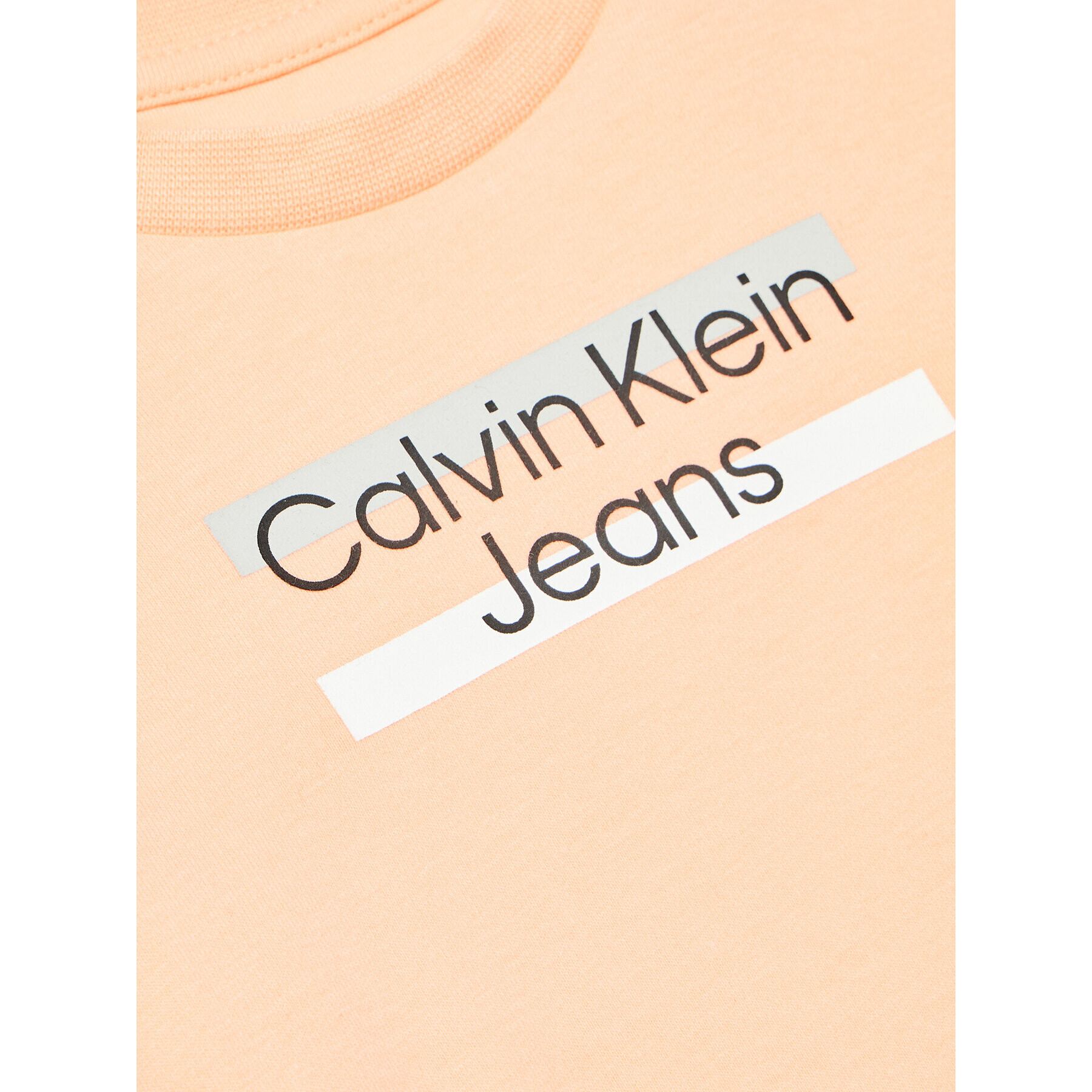 Calvin Klein Jeans Tričko Hero Logo IN0IN00068 Oranžová Regular Fit - Pepit.sk