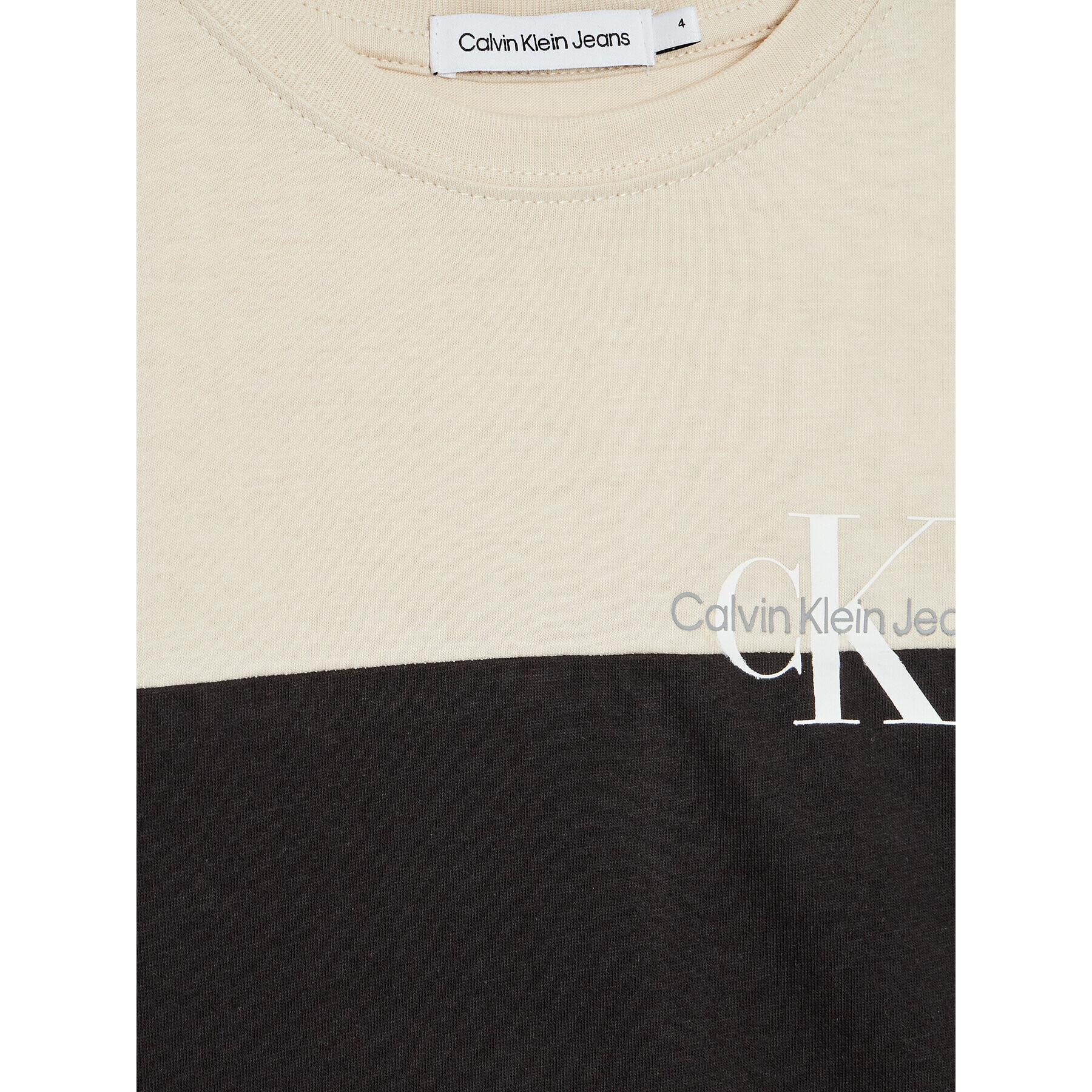 Calvin Klein Jeans Tričko IB0IB01449 Čierna Classic Fit - Pepit.sk