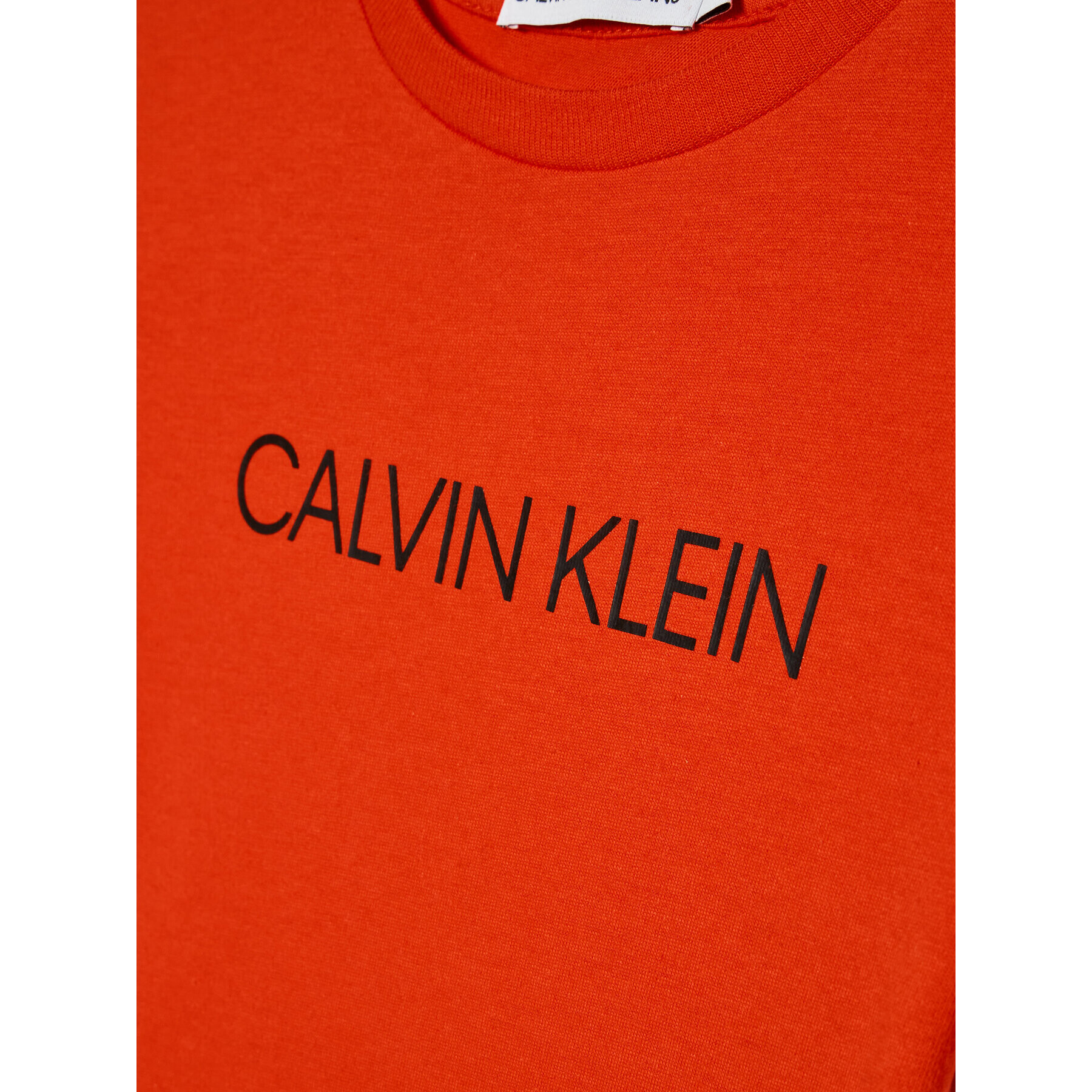 Calvin Klein Jeans Tričko Institutional IB0IB00347 Červená Regular Fit - Pepit.sk