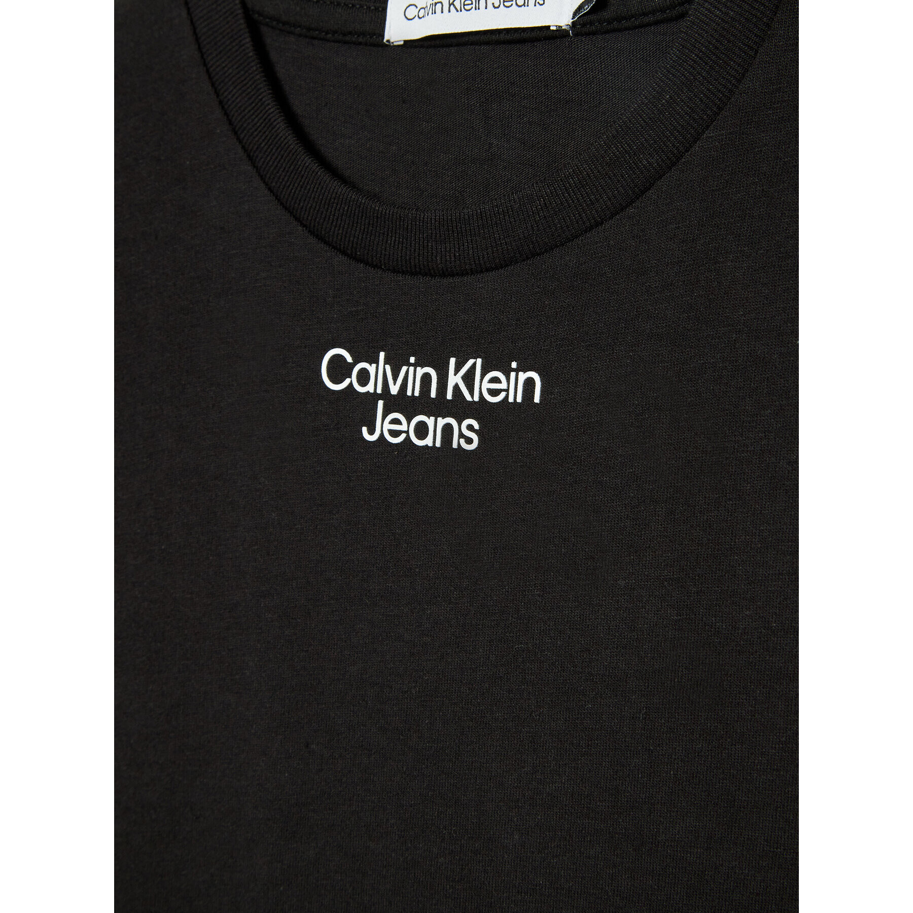 Calvin Klein Jeans Tričko Logo IB0IB01218 Čierna Relaxed Fit - Pepit.sk