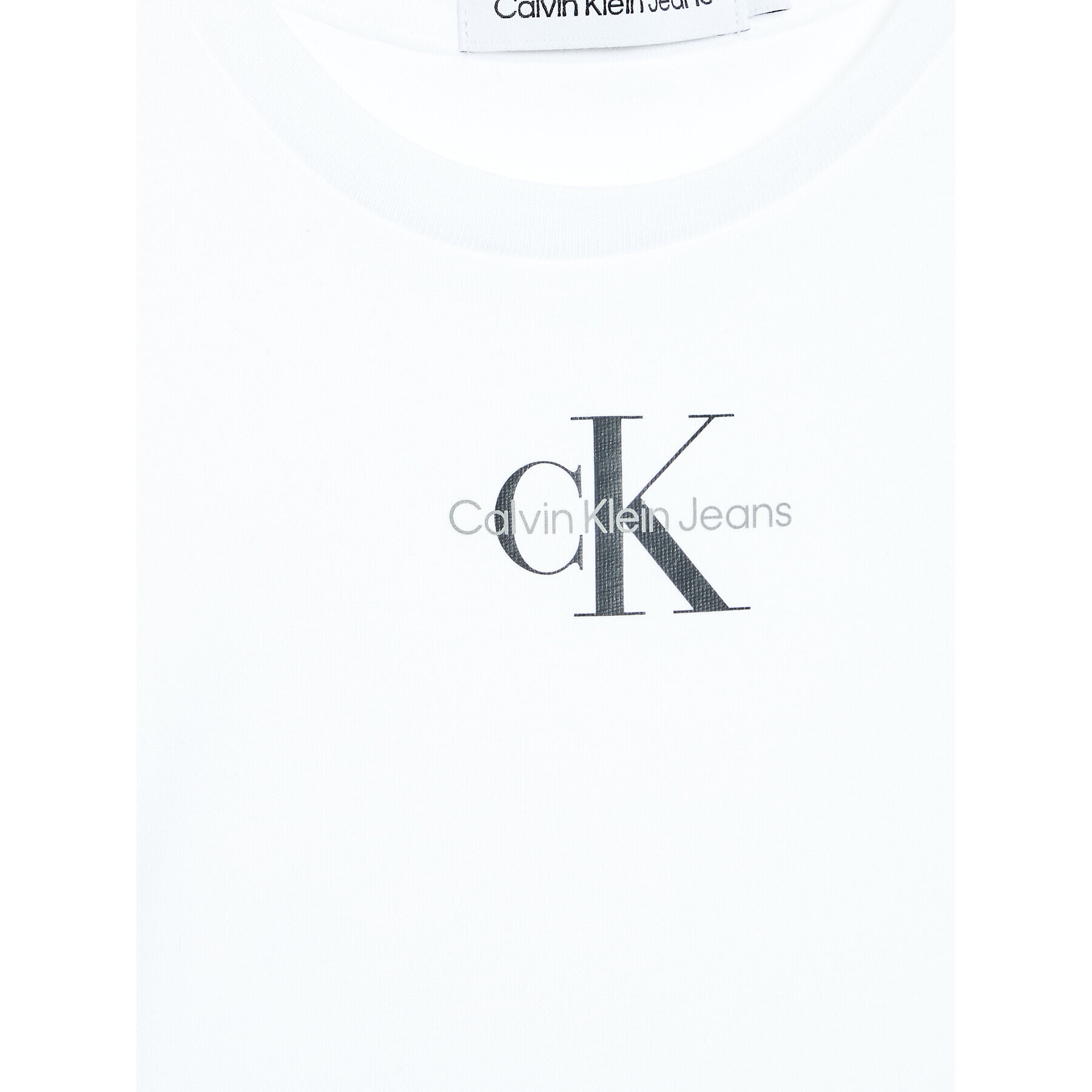 Calvin Klein Jeans Tričko Micro Monogram IG0IG01470 Biela Regular Fit - Pepit.sk