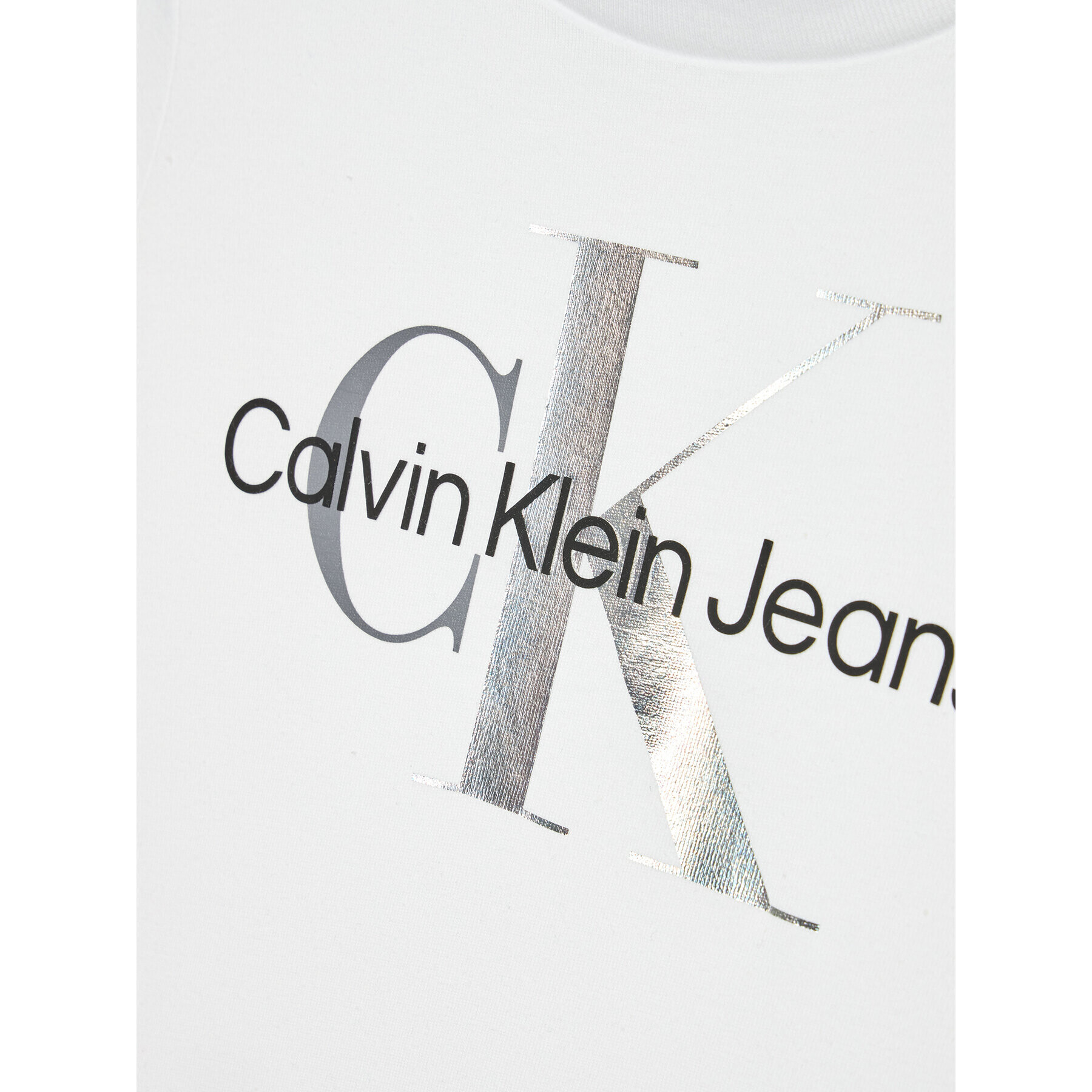 Calvin Klein Jeans Tričko Mixed Monogram IG0IG01291 Biela Slim Fit - Pepit.sk