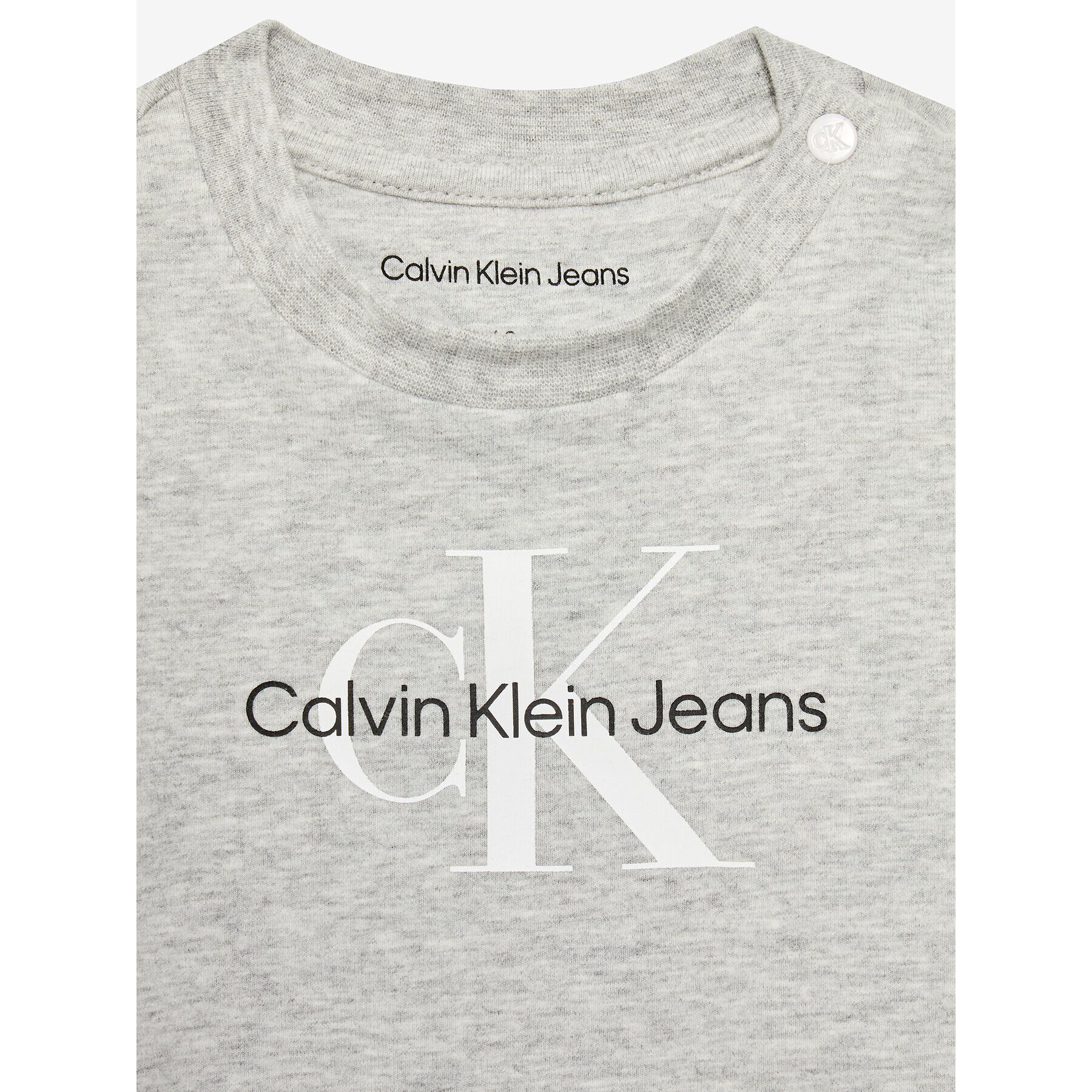 Calvin Klein Jeans Tričko Monogram IN0IN00001 Sivá Regular Fit - Pepit.sk