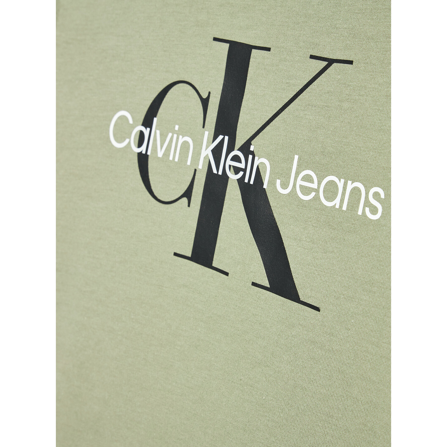 Calvin Klein Jeans Tričko Monogram IU0IU00267 Zelená Regular Fit - Pepit.sk