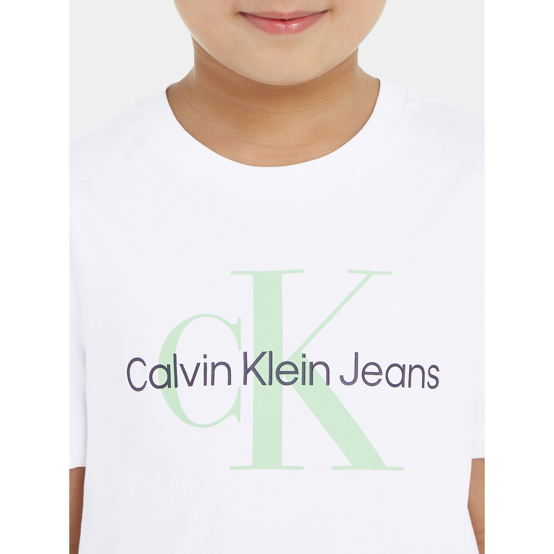 Calvin Klein Jeans Tričko Monogram IU0IU00460 Biela Regular Fit - Pepit.sk