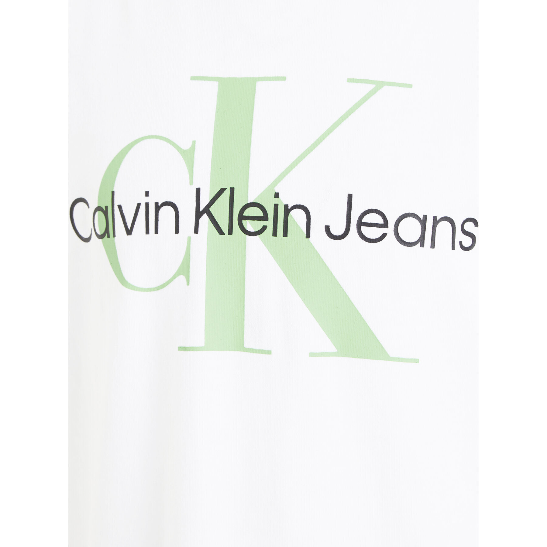 Calvin Klein Jeans Tričko Monogram IU0IU00460 Biela Regular Fit - Pepit.sk