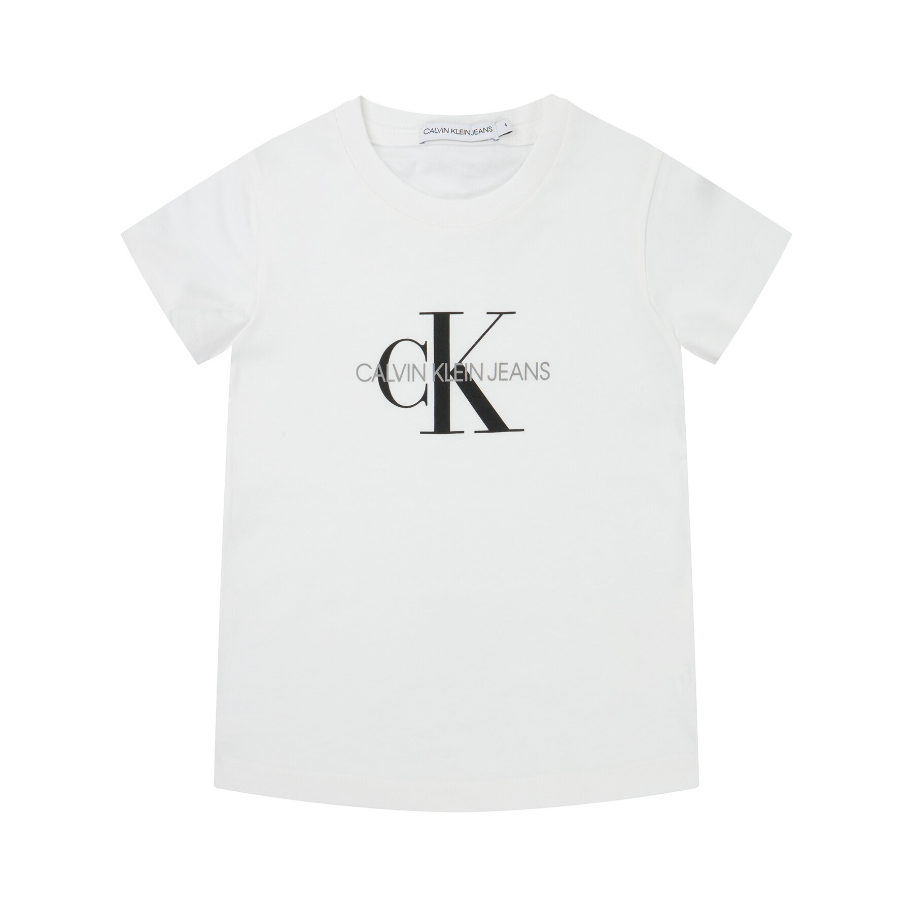 Calvin Klein Jeans Tričko Monogram Logo IU0IU00068 Biela Regular Fit - Pepit.sk