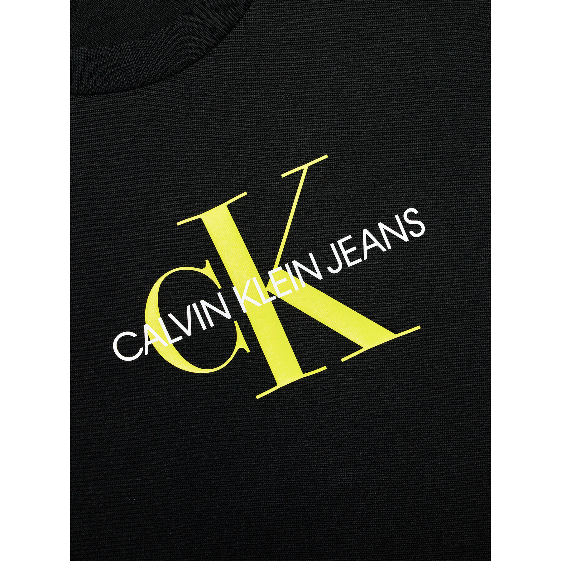 Calvin Klein Jeans Tričko Monogram Logo IU0IU00068 Čierna Regular Fit - Pepit.sk