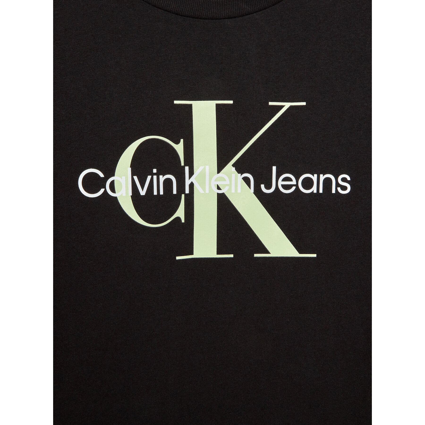 Calvin Klein Jeans Tričko Monogram Logo IU0IU00267 Čierna Regular Fit - Pepit.sk