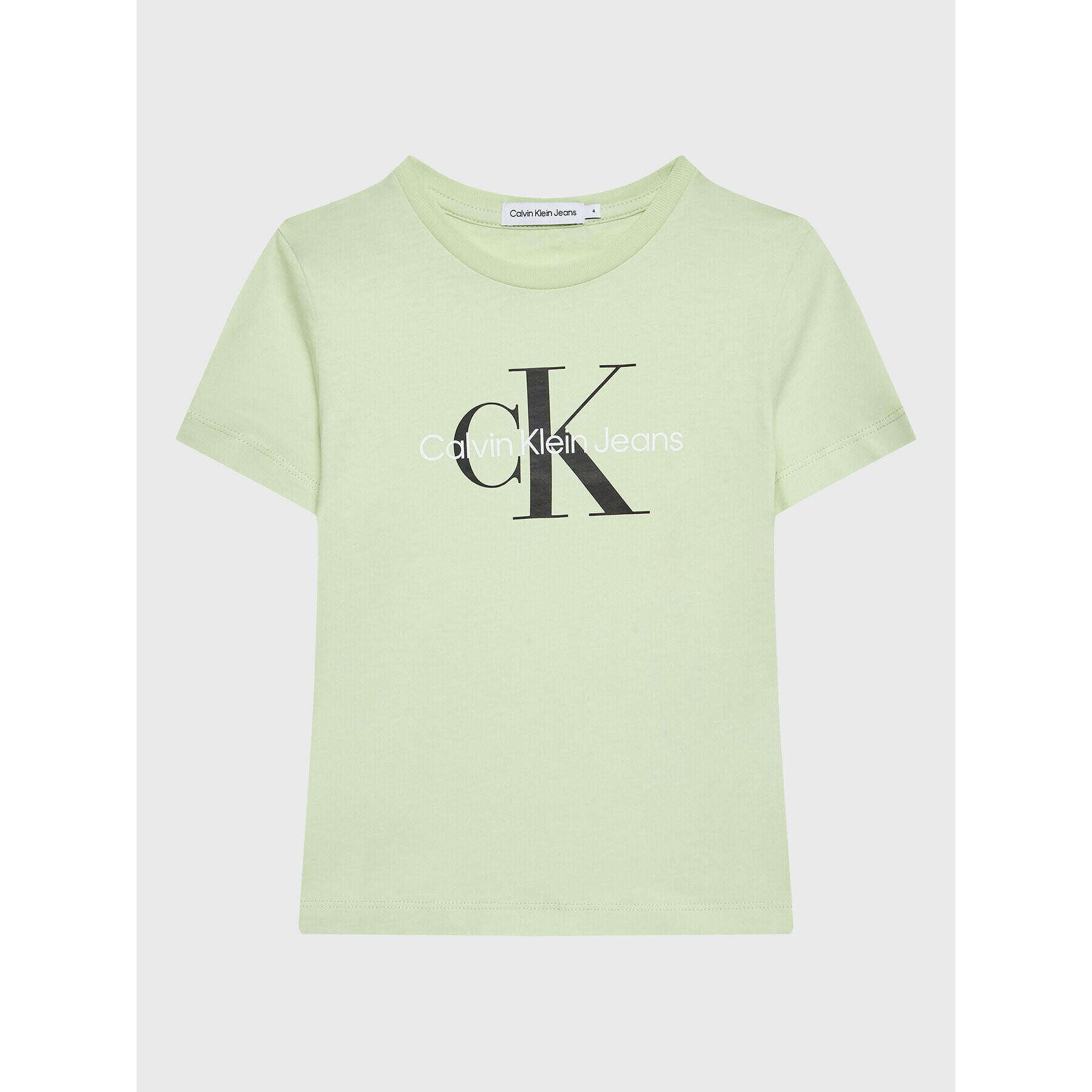 Calvin Klein Jeans Tričko Monogram Logo IU0IU00267 Zelená Regular Fit - Pepit.sk