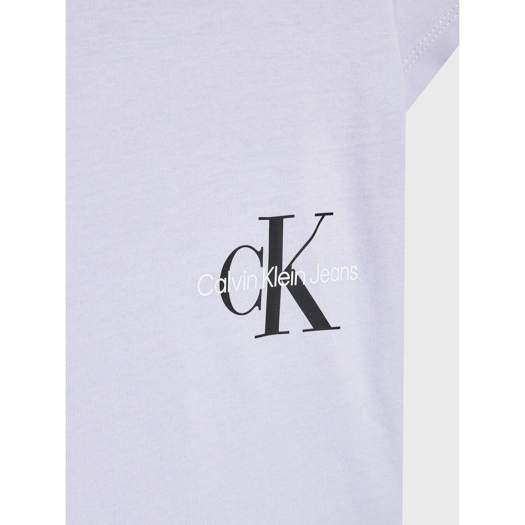 Calvin Klein Jeans Tričko Monogram Off Placed IG0IG01545 Fialová Slim Fit - Pepit.sk