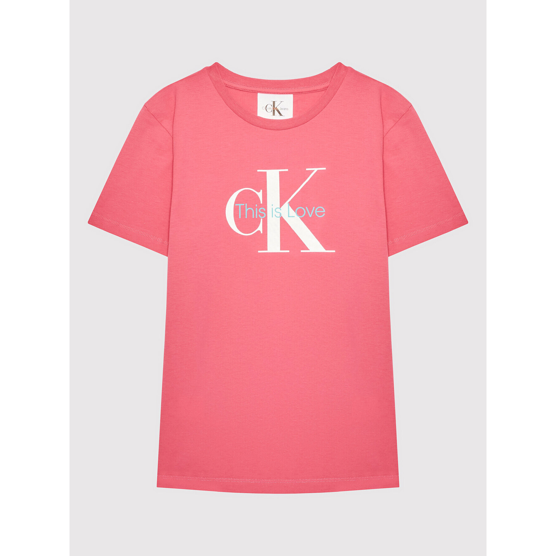 Calvin Klein Jeans Tričko Pride Monogram Logo IU0IU00339 Ružová Regular Fit - Pepit.sk