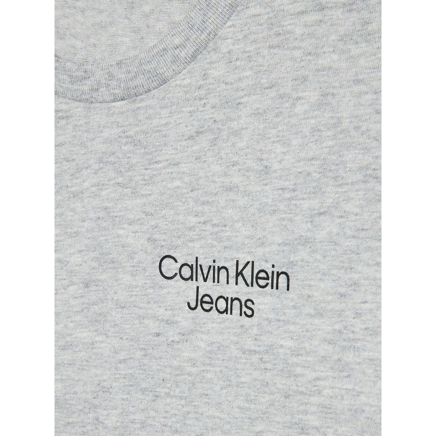 Calvin Klein Jeans Tričko Stack Logo IB0IB01319 Sivá Regular Fit - Pepit.sk