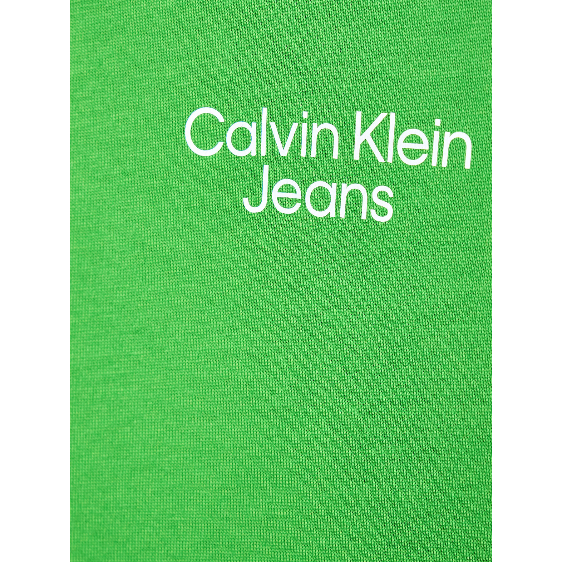 Calvin Klein Jeans Tričko Stack Logo IB0IB01319 Zelená Regular Fit - Pepit.sk