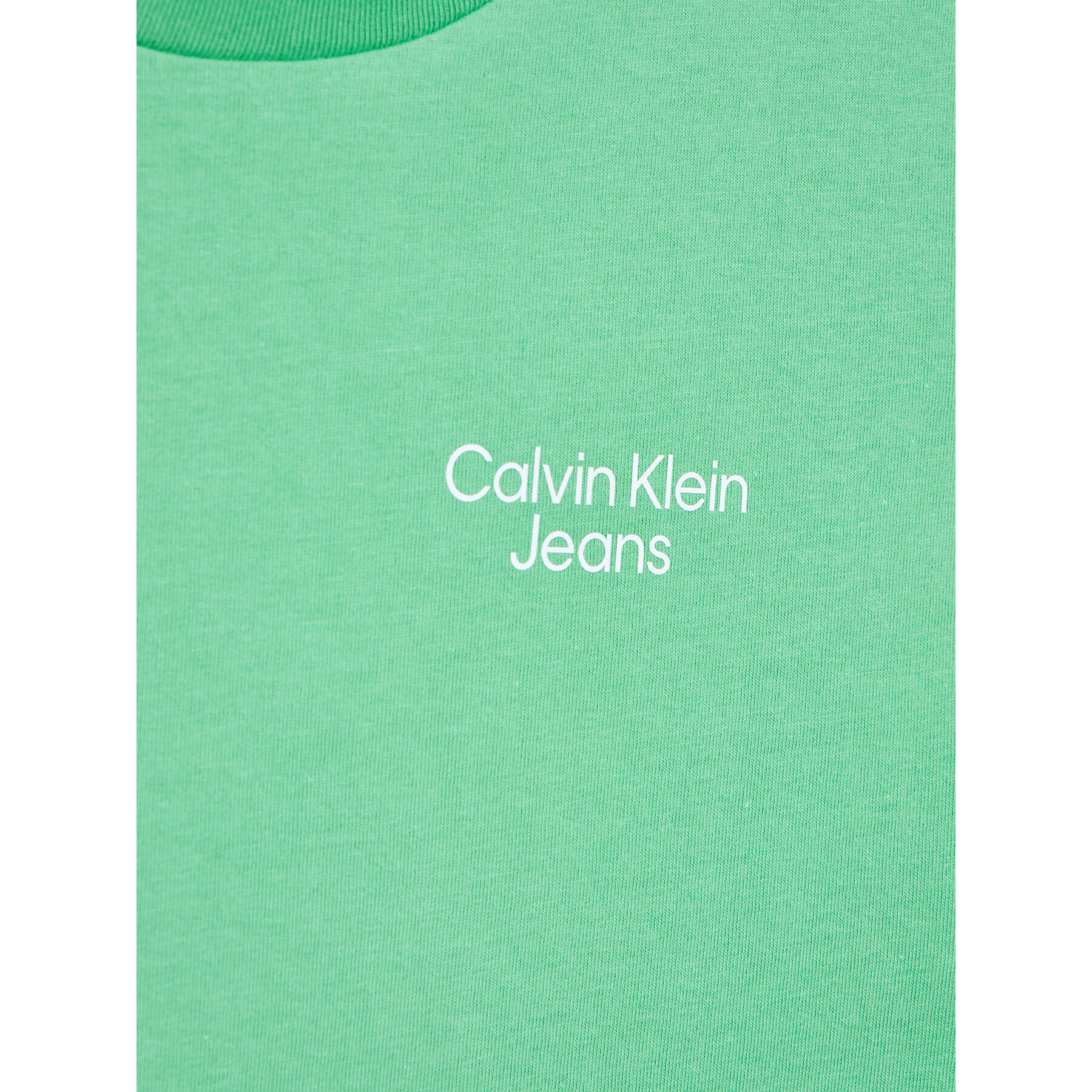 Calvin Klein Jeans Tričko Stack Logo IB0IB01319 Zelená Regular Fit - Pepit.sk