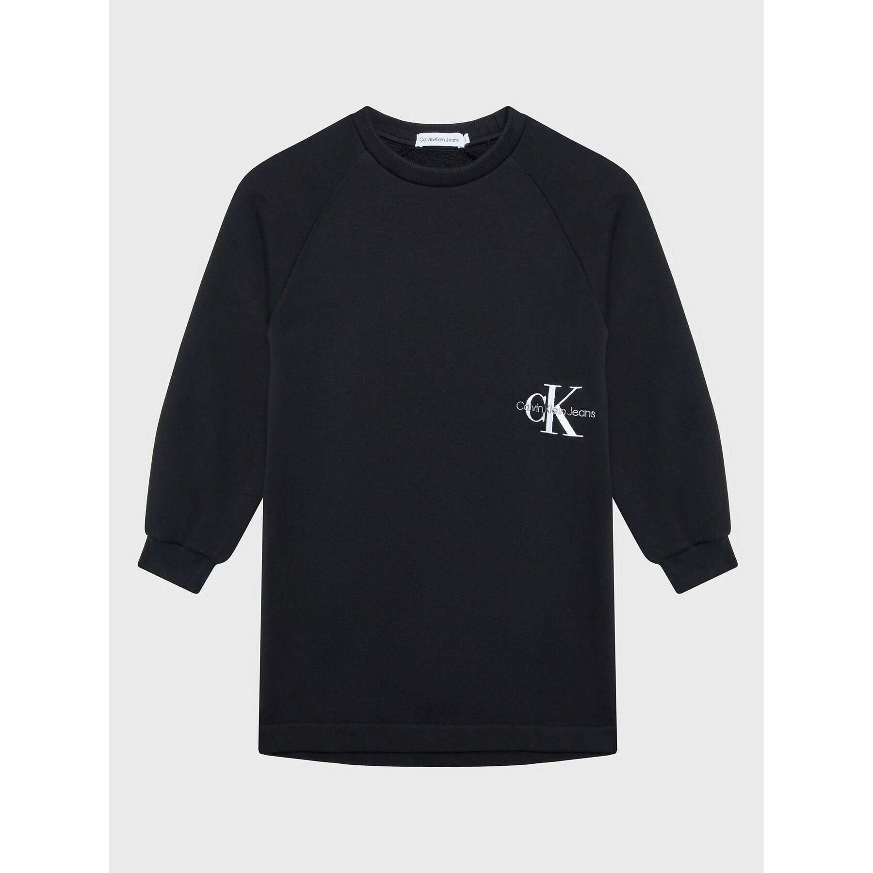 Calvin Klein Jeans Úpletové šaty Monogram Off Placed IG0IG01567 Čierna Regular Fit - Pepit.sk