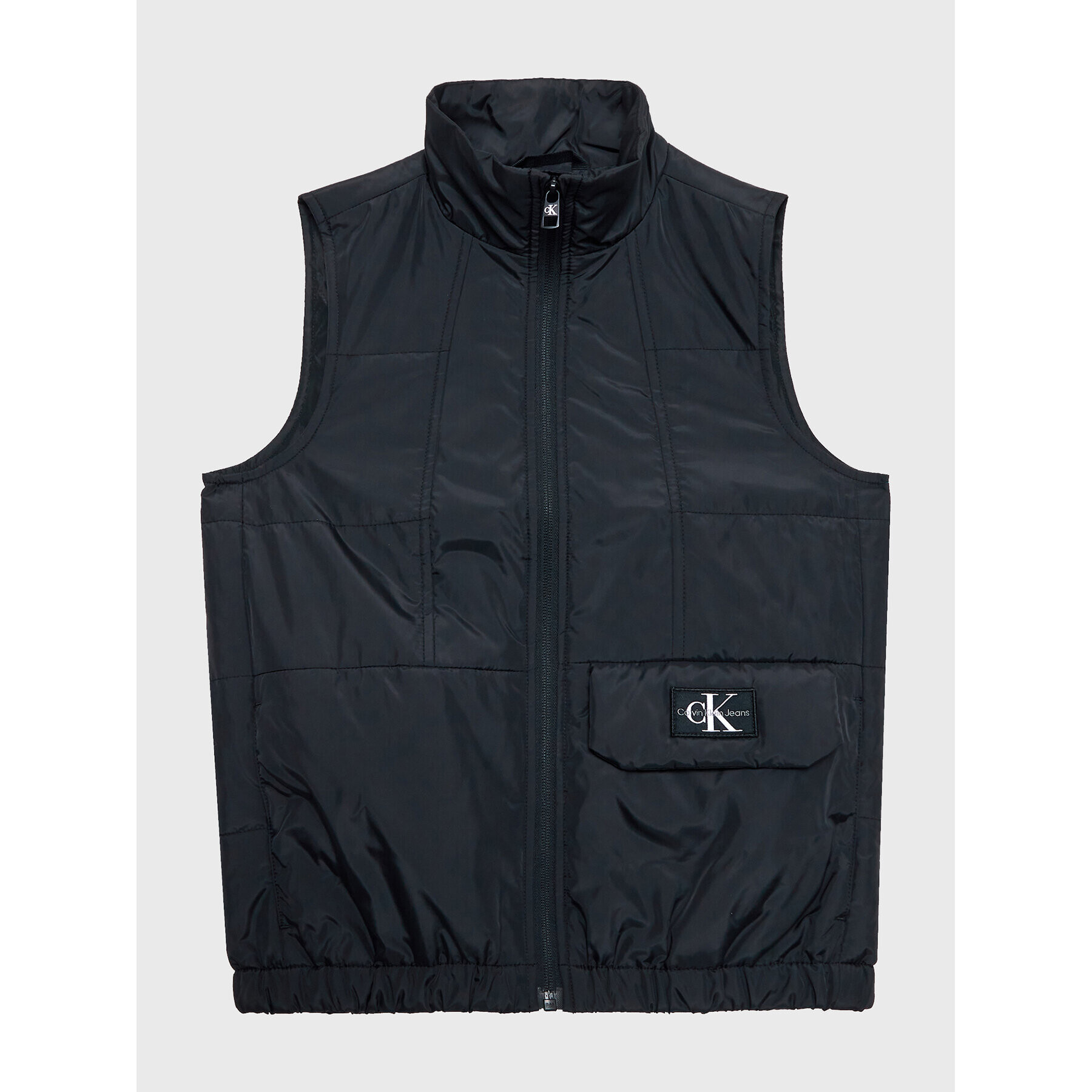 Calvin Klein Jeans Vesta Badge Vest IB0IB01655 Čierna Regular Fit - Pepit.sk