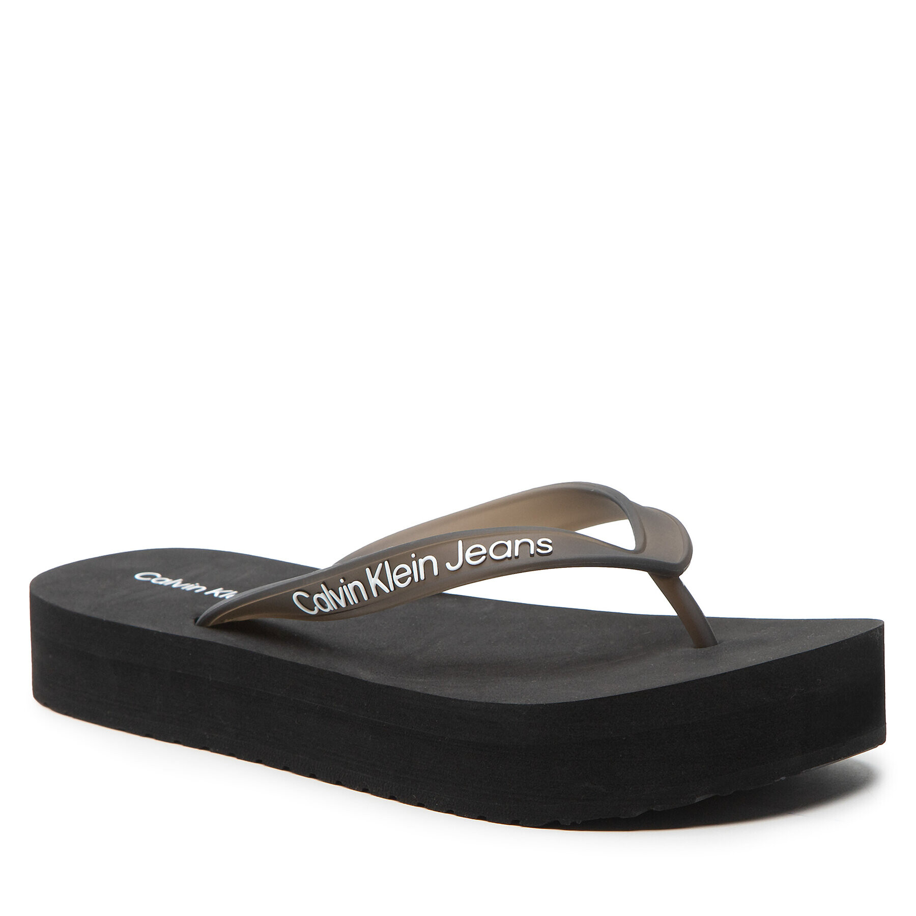 Calvin Klein Jeans Žabky Beach Sandal Flatform YW0YW00716 Čierna - Pepit.sk