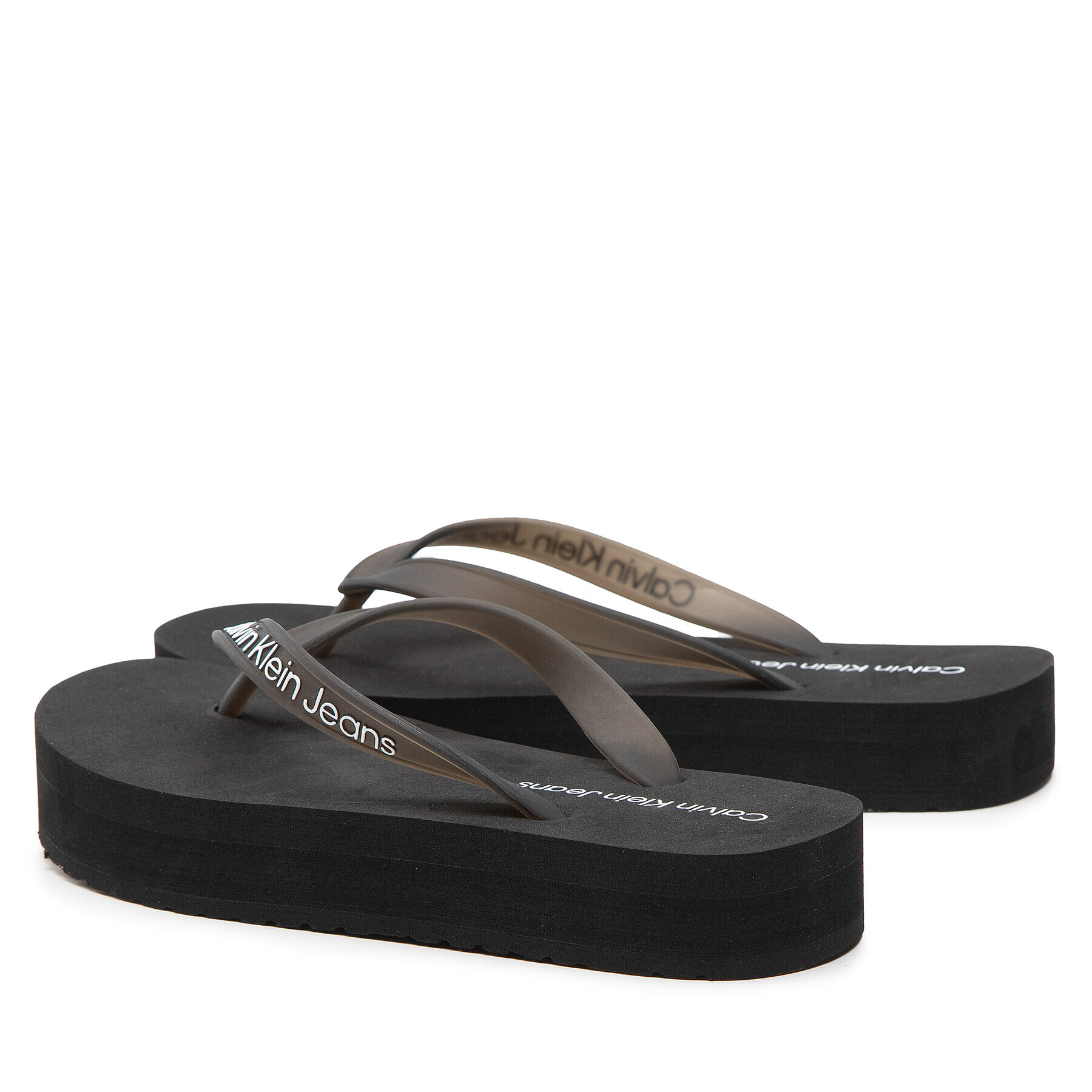 Calvin Klein Jeans Žabky Beach Sandal Flatform YW0YW00716 Čierna - Pepit.sk