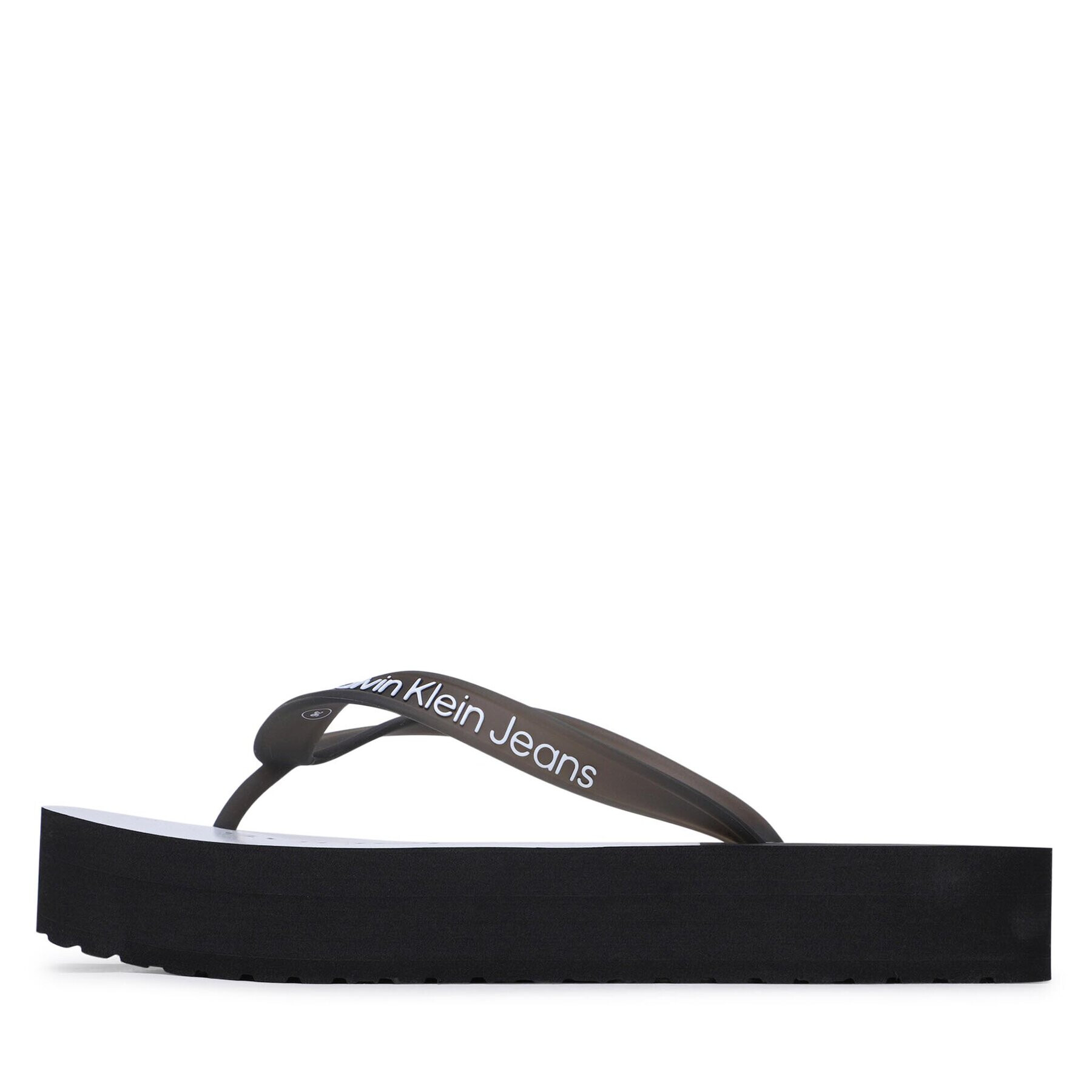 Calvin Klein Jeans Žabky Beach Sandal Flatform YW0YW00716 Čierna - Pepit.sk