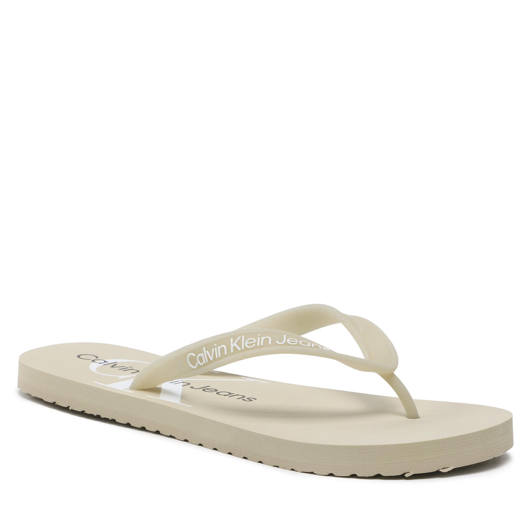 Calvin Klein Jeans Žabky Beach Sandal Monogram Tpu YM0YM00055 Béžová - Pepit.sk