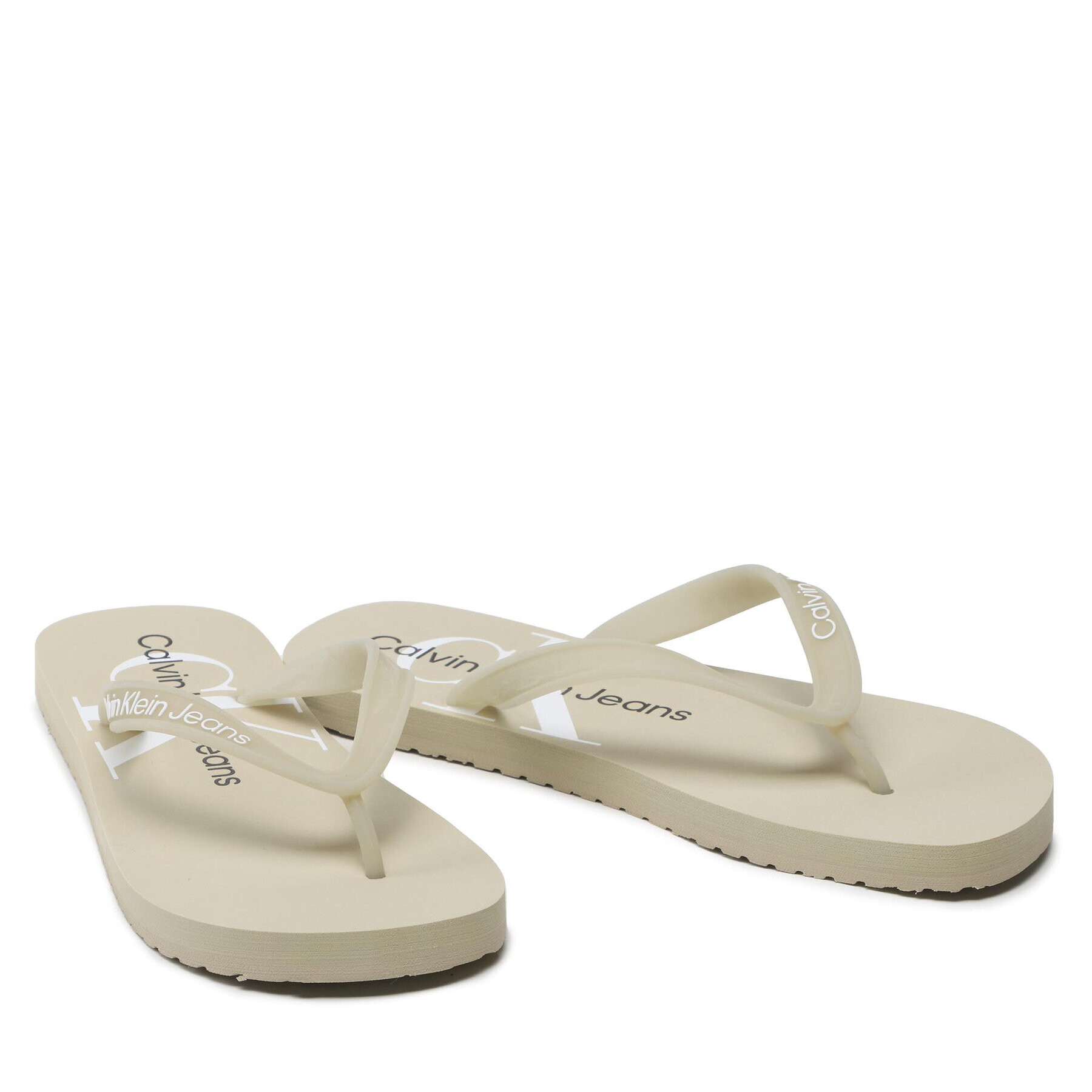 Calvin Klein Jeans Žabky Beach Sandal Monogram Tpu YM0YM00055 Béžová - Pepit.sk