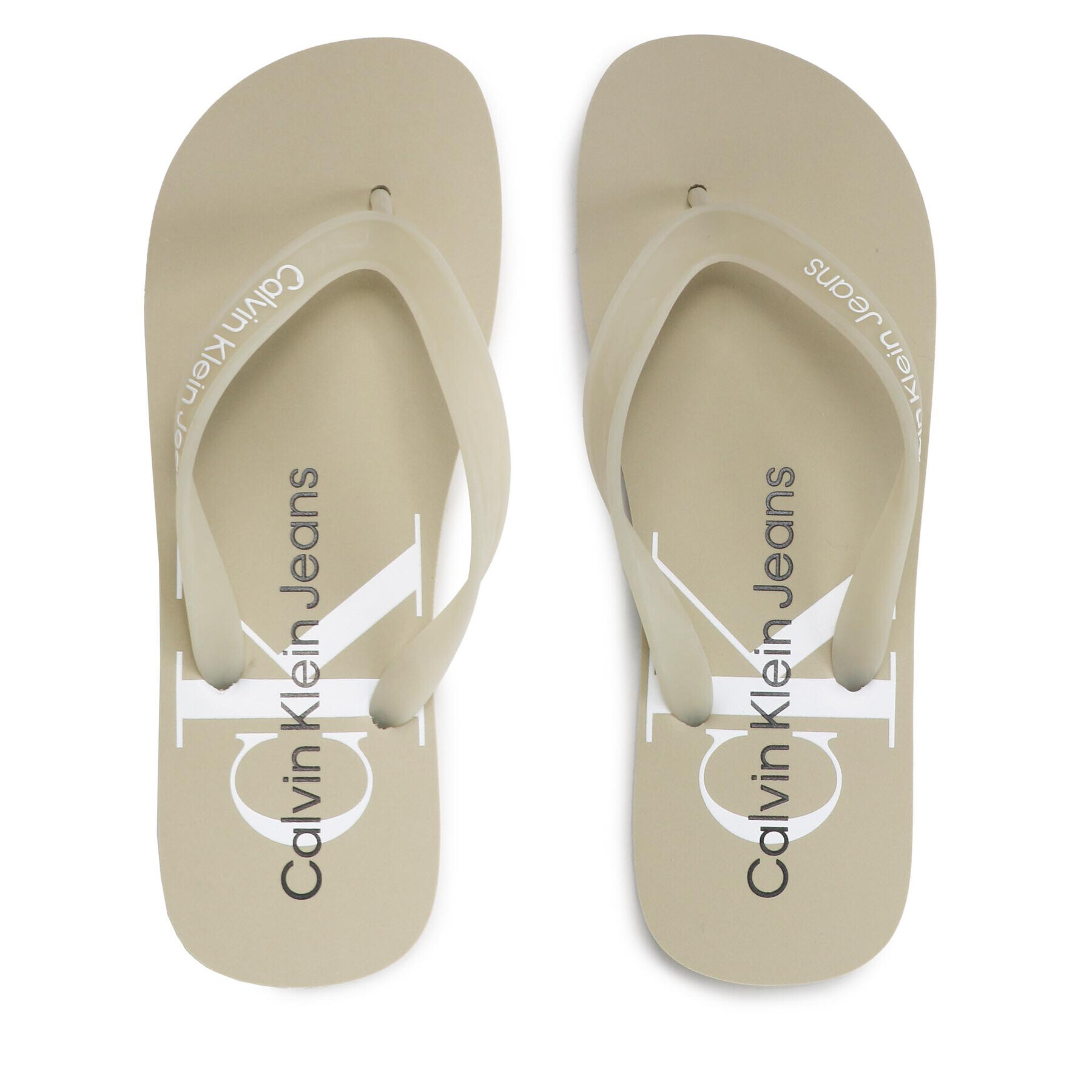 Calvin Klein Jeans Žabky Beach Sandal Monogram Tpu YM0YM00055 Béžová - Pepit.sk