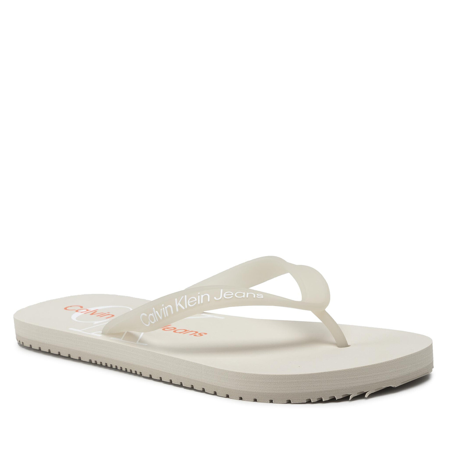 Calvin Klein Jeans Žabky Beach Sandal Monogram Tpu YM0YM00055 Béžová - Pepit.sk