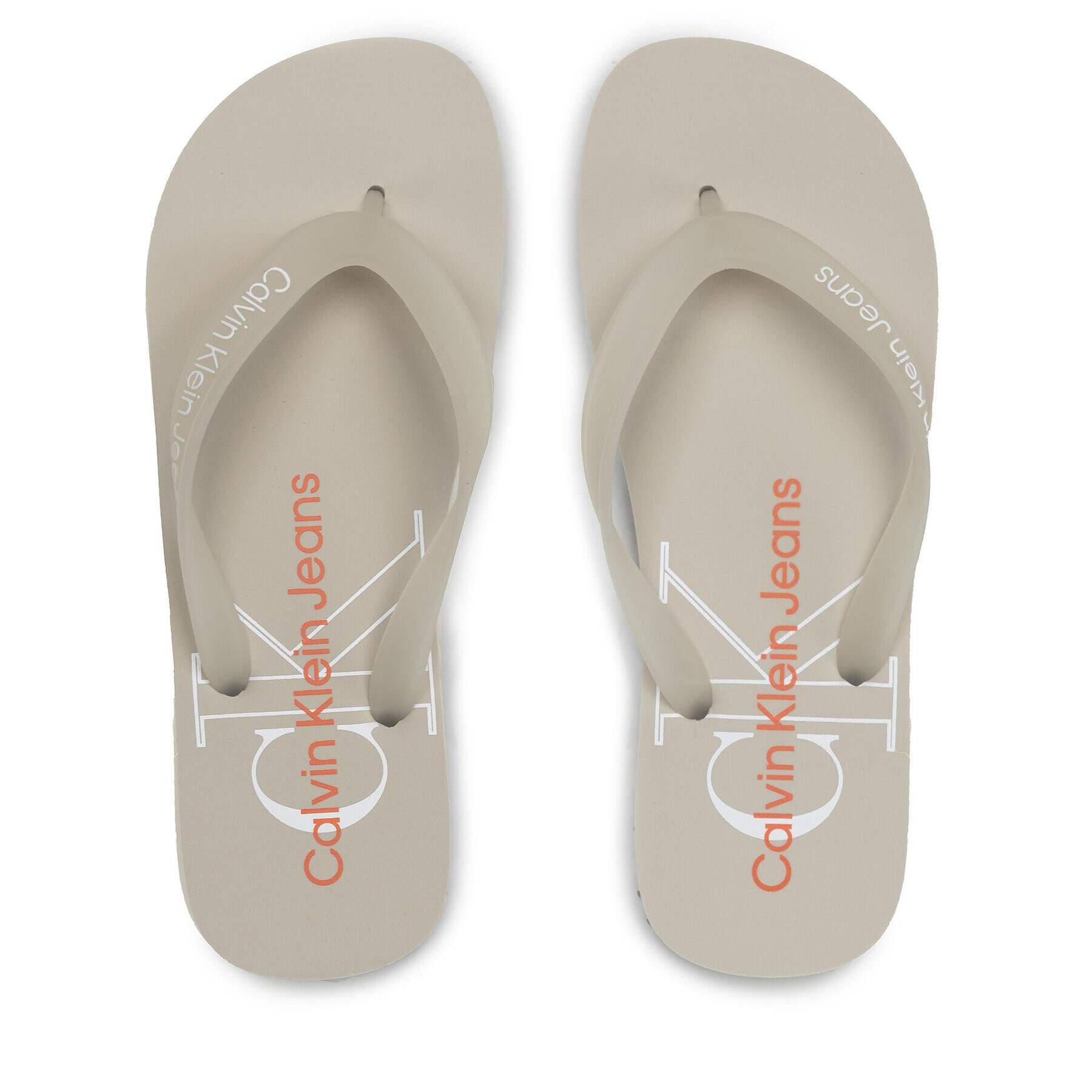 Calvin Klein Jeans Žabky Beach Sandal Monogram Tpu YM0YM00055 Béžová - Pepit.sk