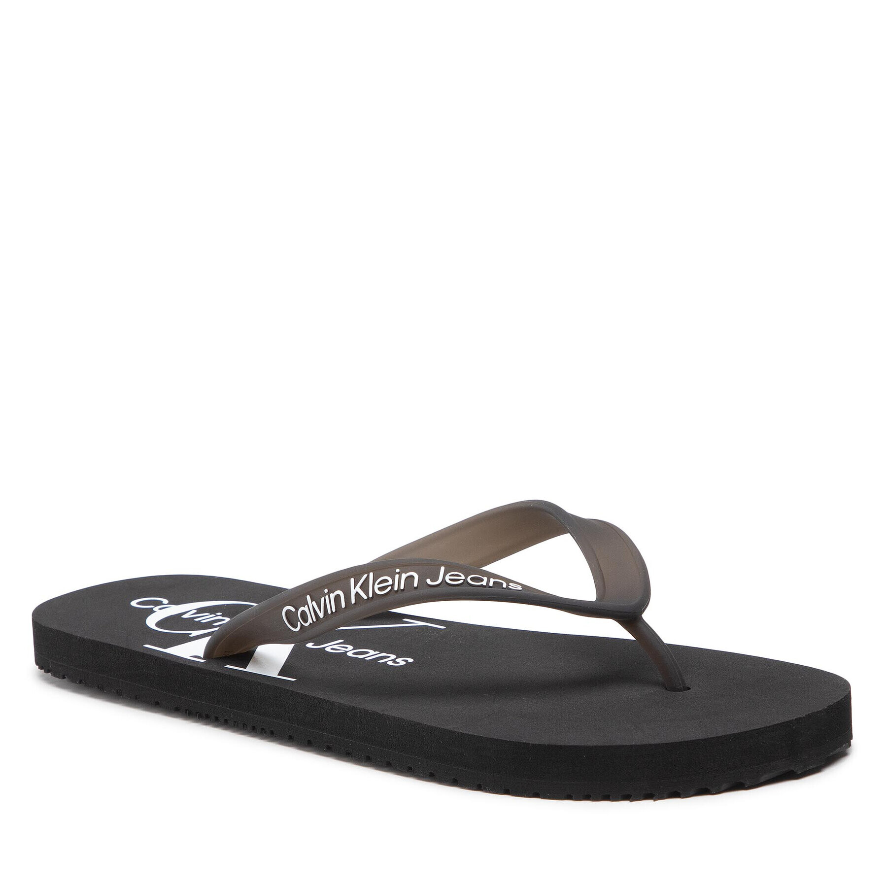 Calvin Klein Jeans Žabky Beach Sandal Monogram Tpu YM0YM00055 Čierna - Pepit.sk