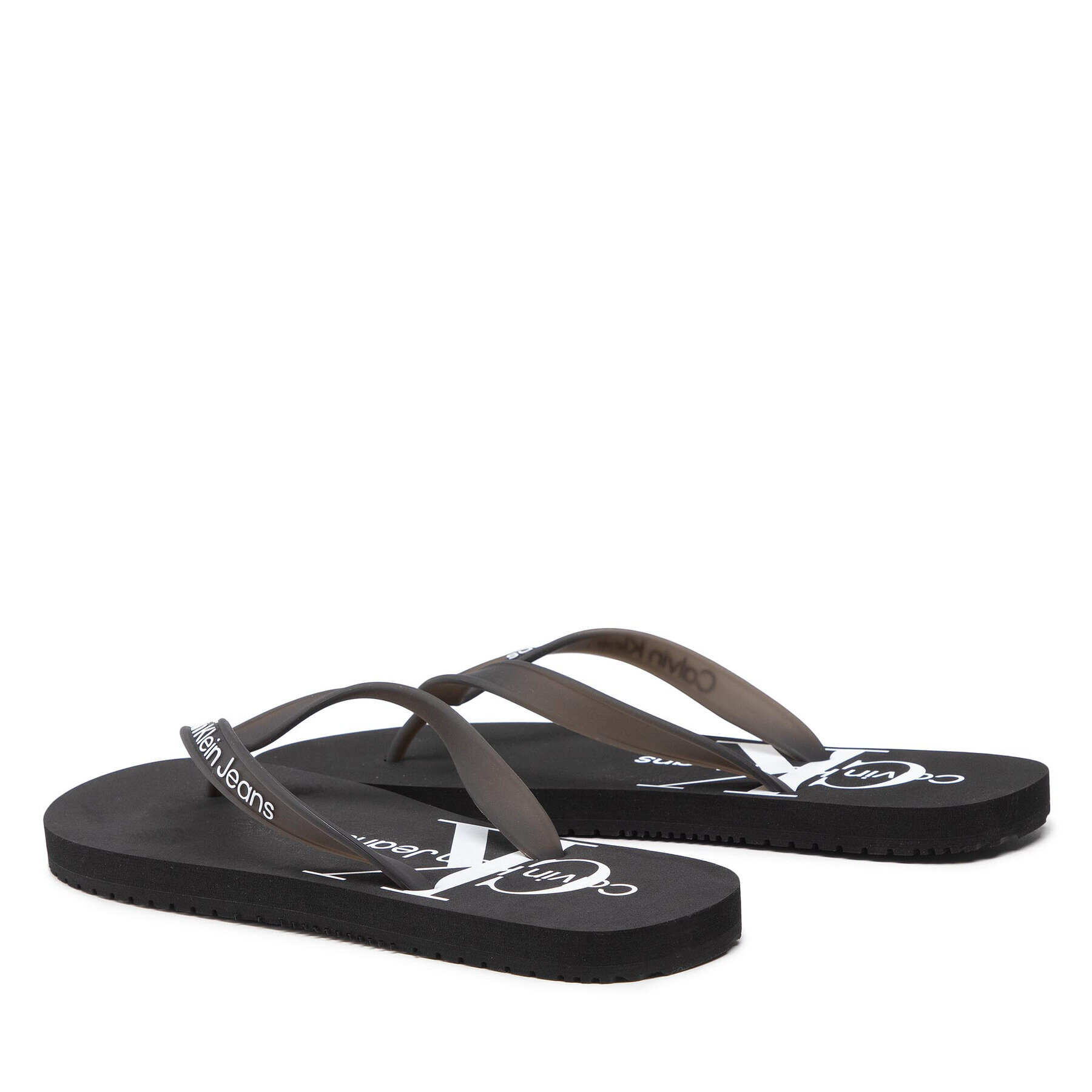 Calvin Klein Jeans Žabky Beach Sandal Monogram Tpu YM0YM00055 Čierna - Pepit.sk