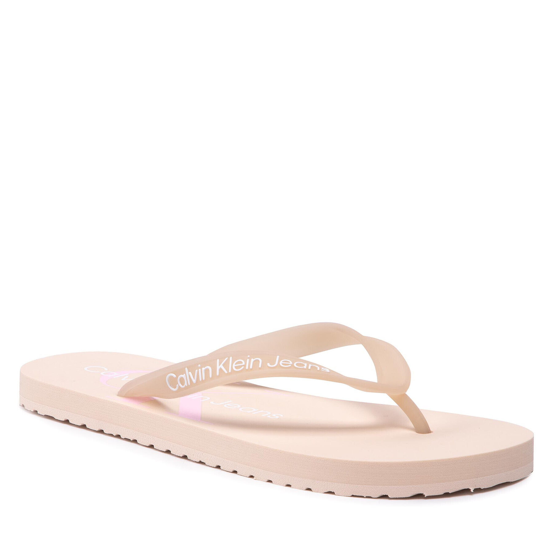 Calvin Klein Jeans Žabky Beach Sandal Monogram Tpu YW0YW00098 Béžová - Pepit.sk