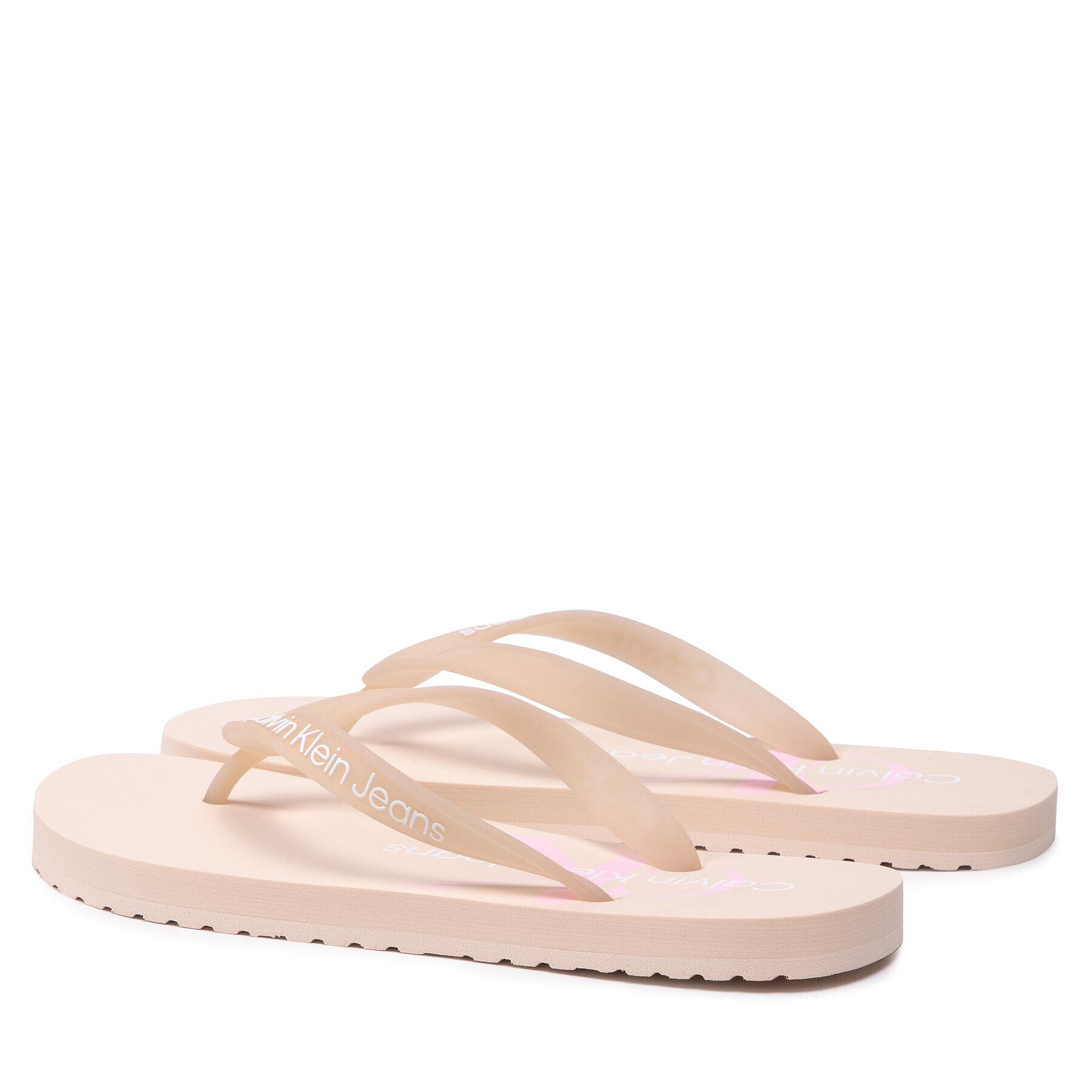 Calvin Klein Jeans Žabky Beach Sandal Monogram Tpu YW0YW00098 Béžová - Pepit.sk