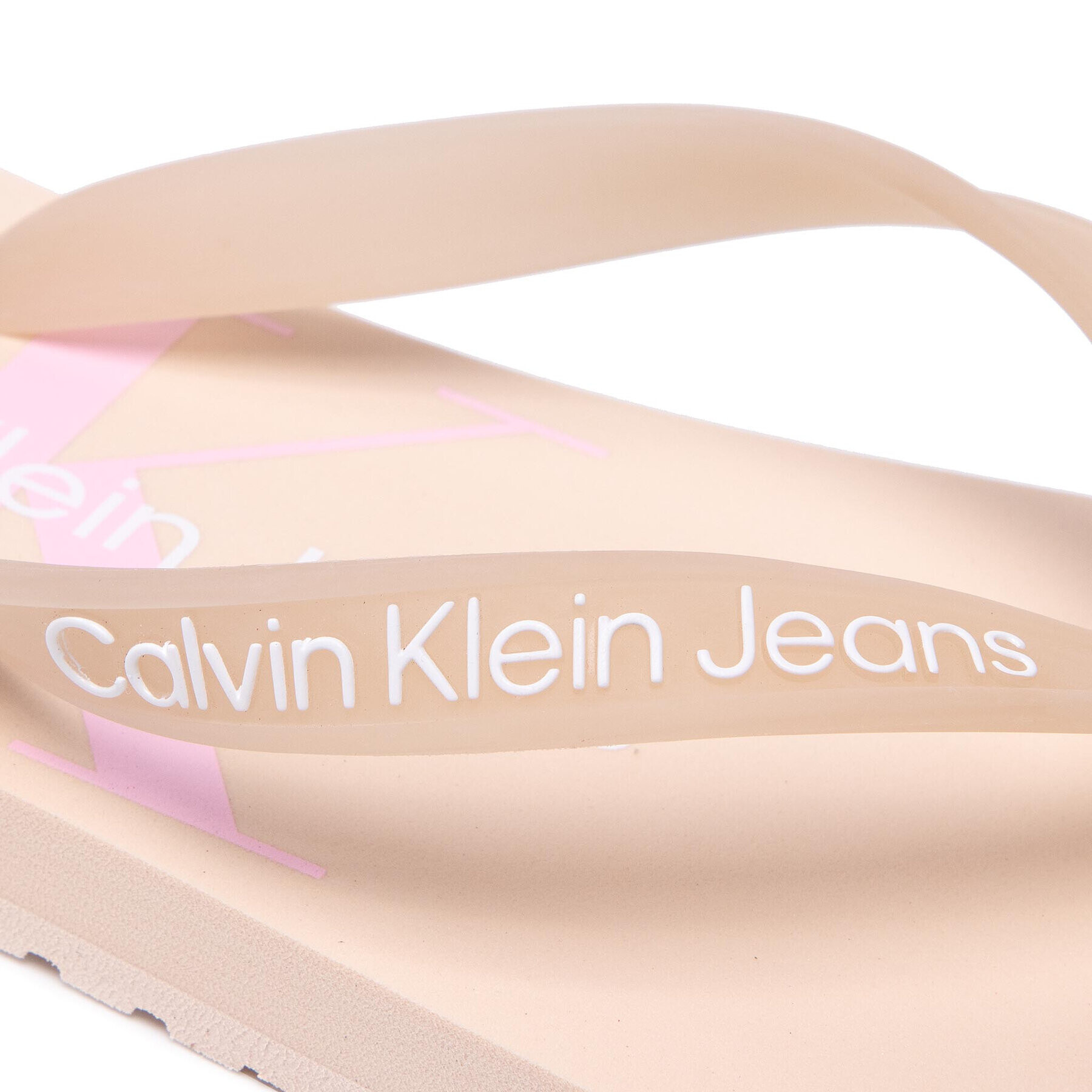 Calvin Klein Jeans Žabky Beach Sandal Monogram Tpu YW0YW00098 Béžová - Pepit.sk