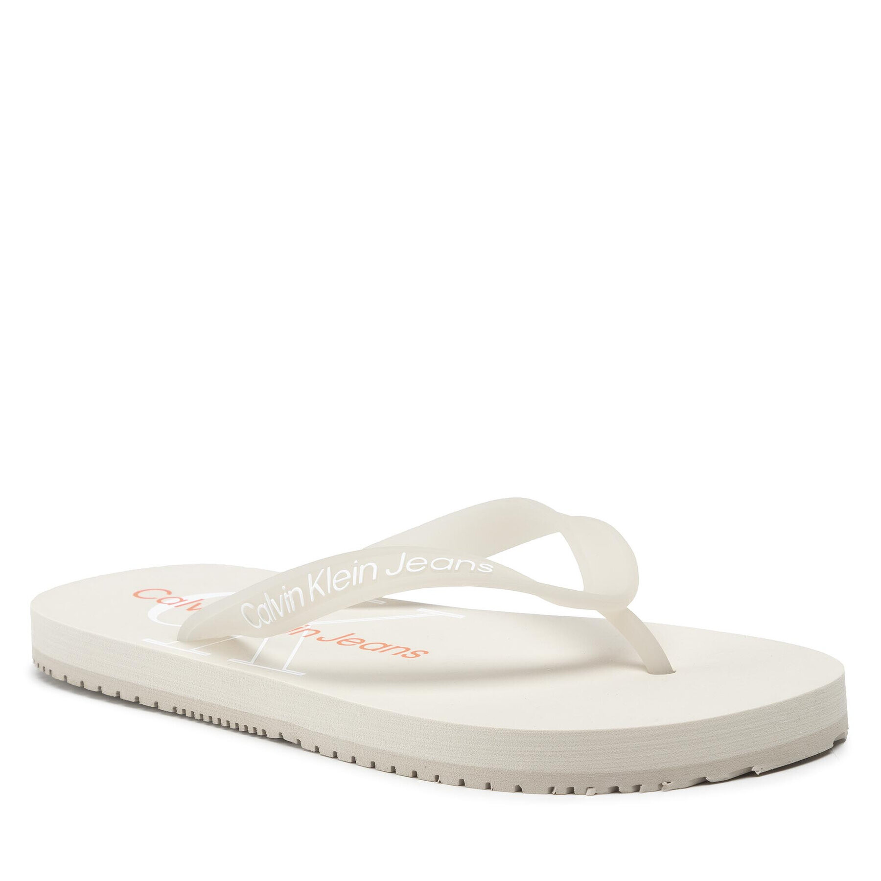 Calvin Klein Jeans Žabky Beach Sandal Monogram Tpu YW0YW00098 Biela - Pepit.sk