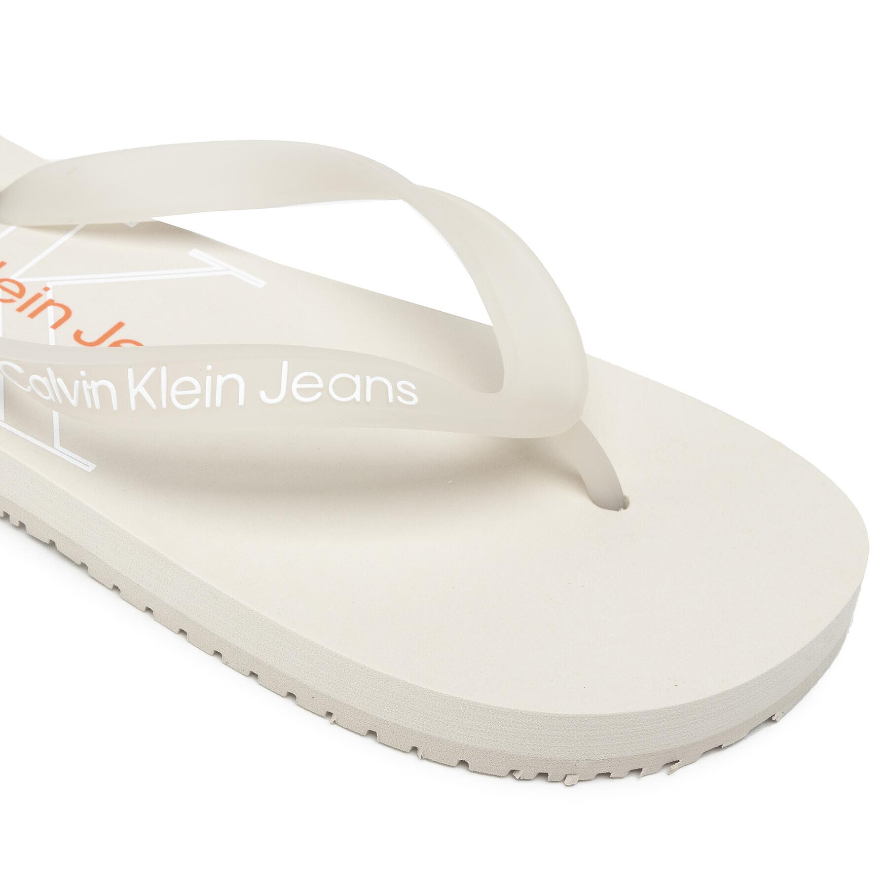 Calvin Klein Jeans Žabky Beach Sandal Monogram Tpu YW0YW00098 Biela - Pepit.sk