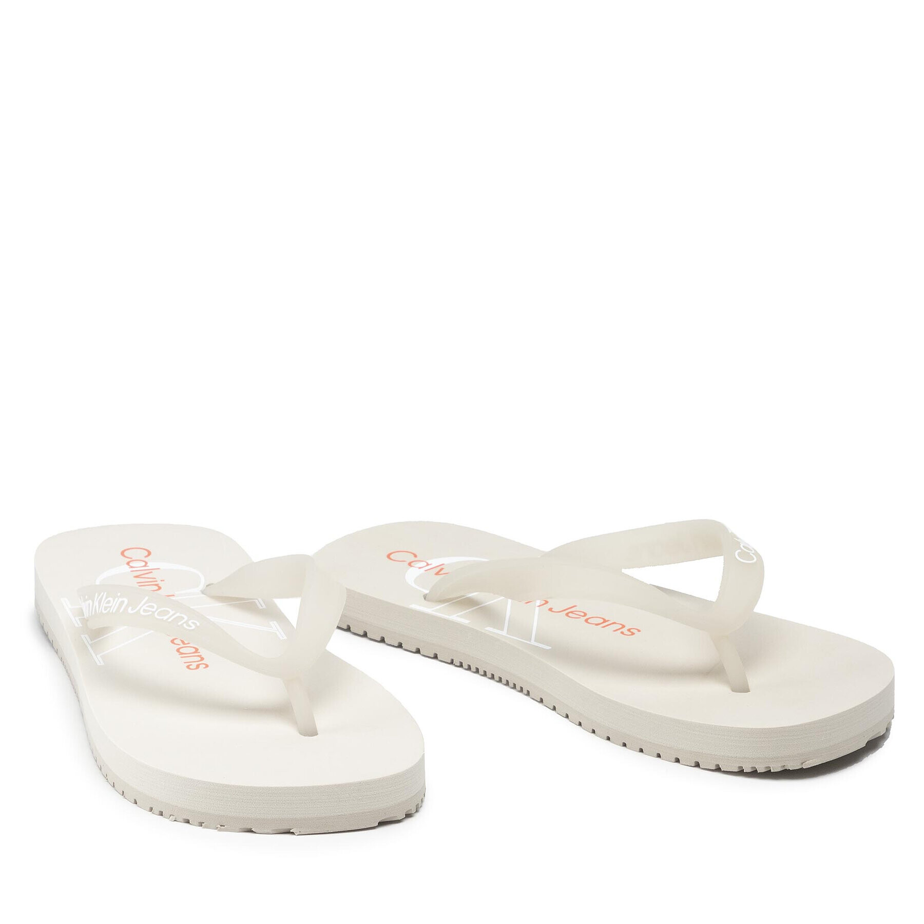 Calvin Klein Jeans Žabky Beach Sandal Monogram Tpu YW0YW00098 Biela - Pepit.sk