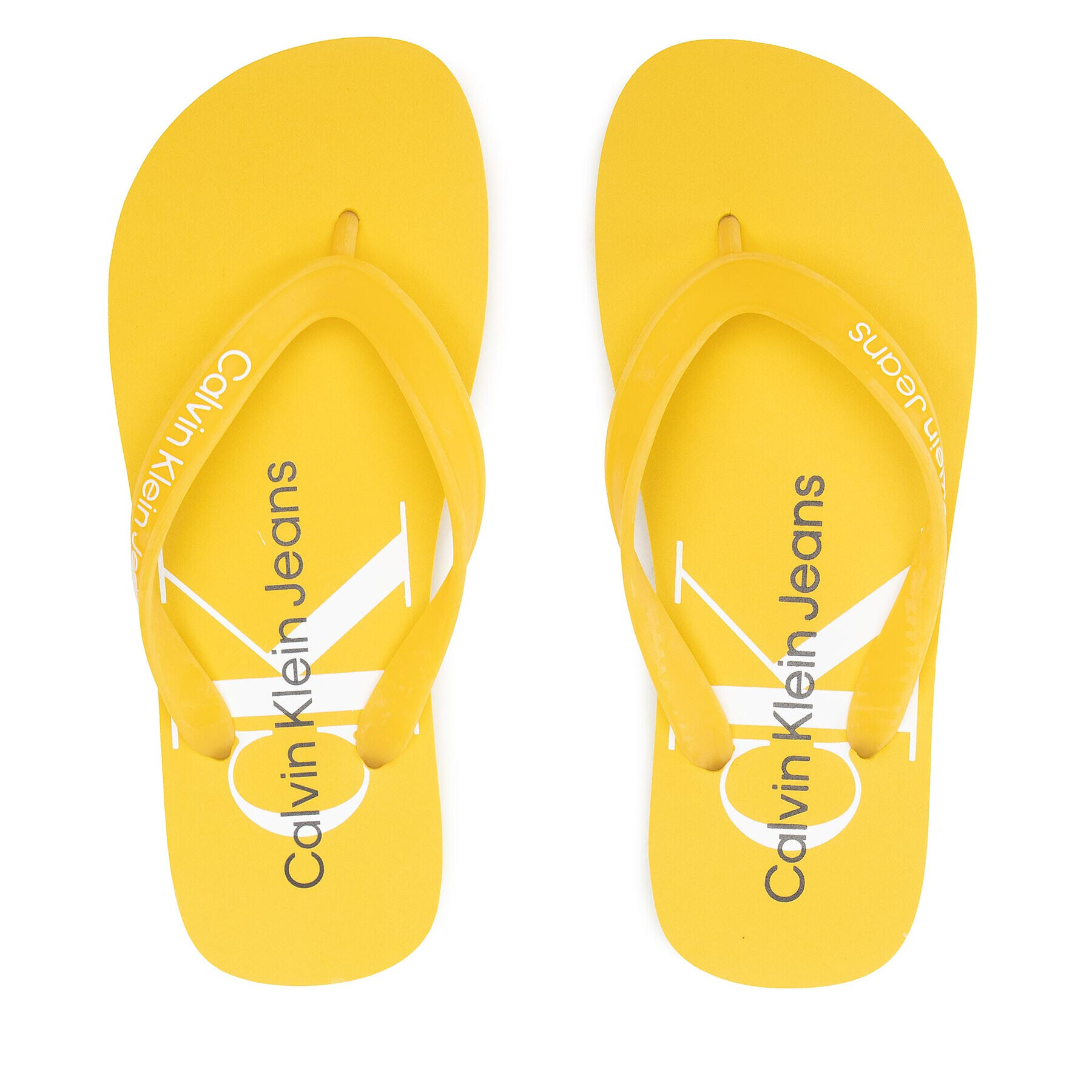 Calvin Klein Jeans Žabky Beach Sandal Monogram Tpu YW0YW00098 Žltá - Pepit.sk