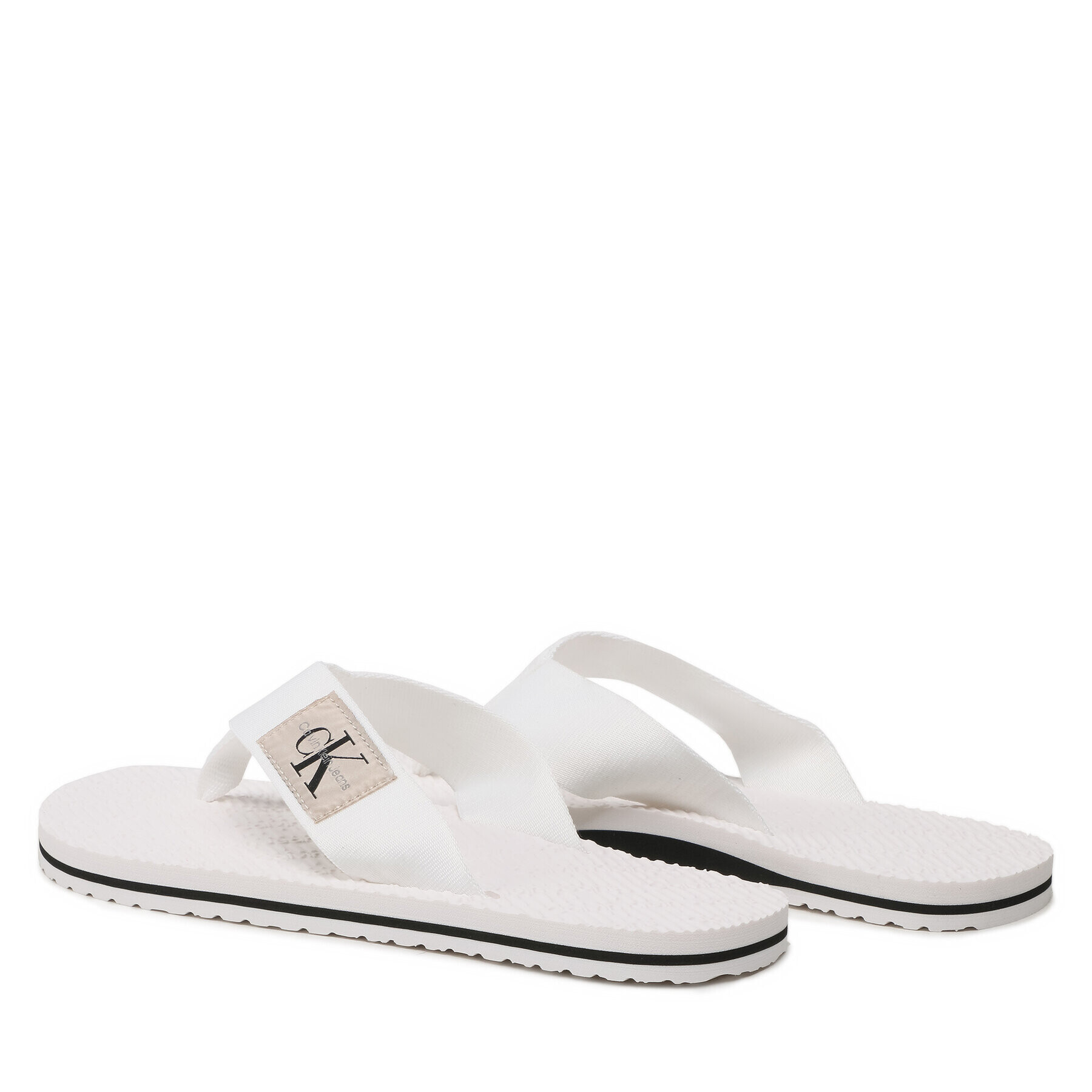 Calvin Klein Jeans Žabky Flip Flop Webbing YM0YM00732 Biela - Pepit.sk