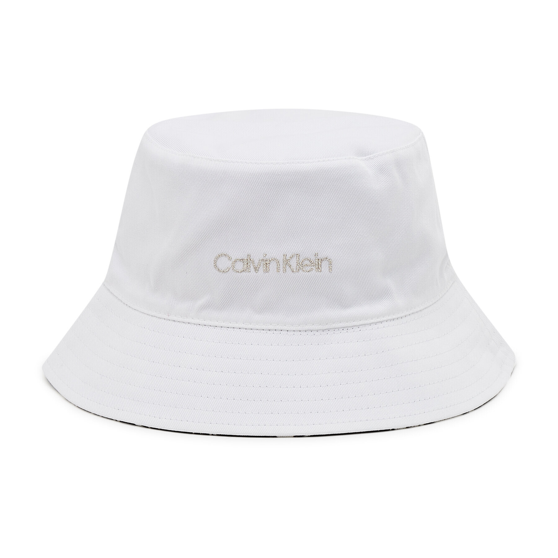 Calvin Klein Klobúk typu bucket Oversize Rev K60K608299 Biela - Pepit.sk