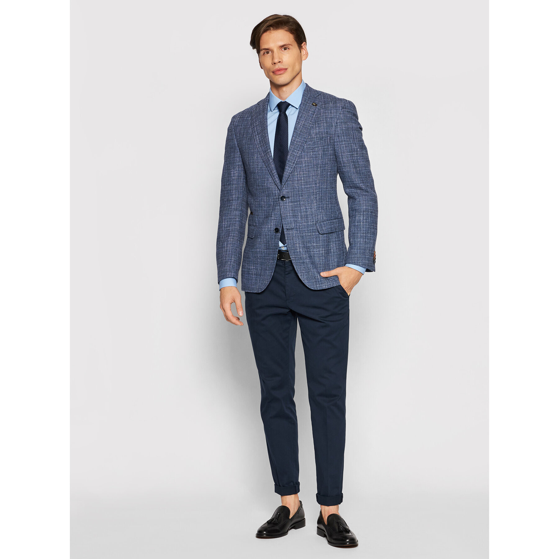 Calvin Klein Košeľa K10K103025455 Modrá Slim Fit - Pepit.sk