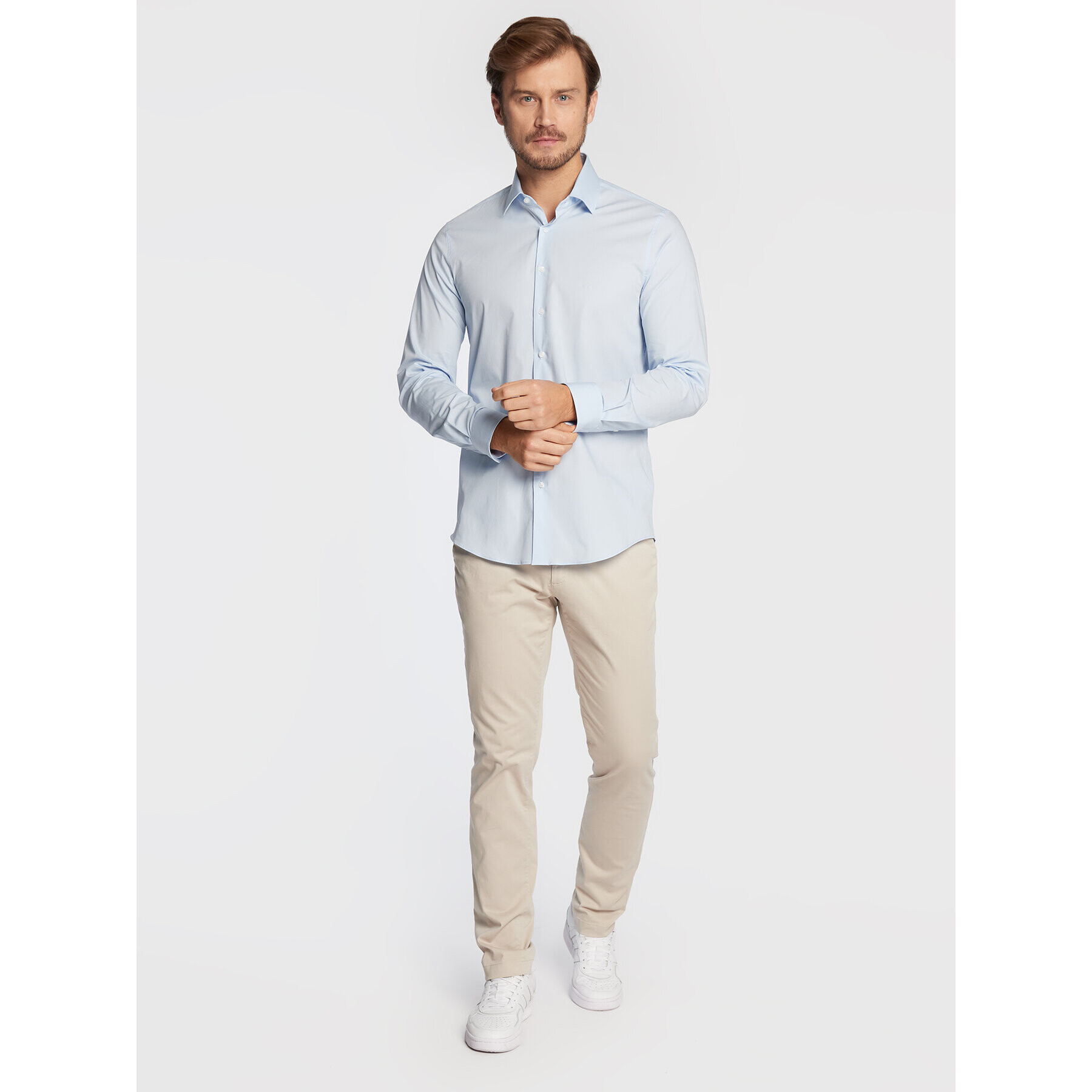 Calvin Klein Košeľa K10K109509 Modrá Slim Fit - Pepit.sk