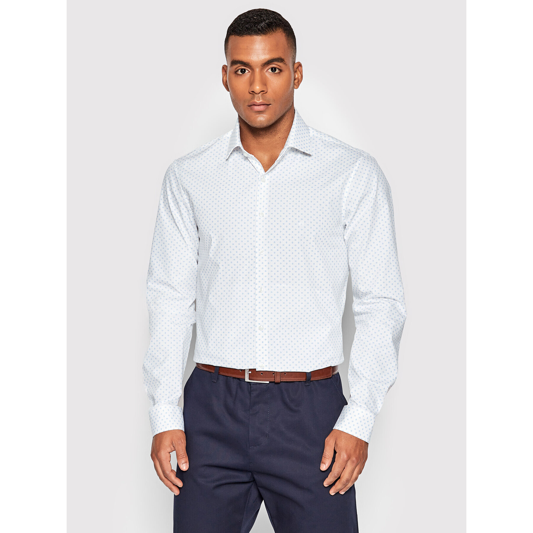 Calvin Klein Košeľa K10K109829 Biela Slim Fit - Pepit.sk