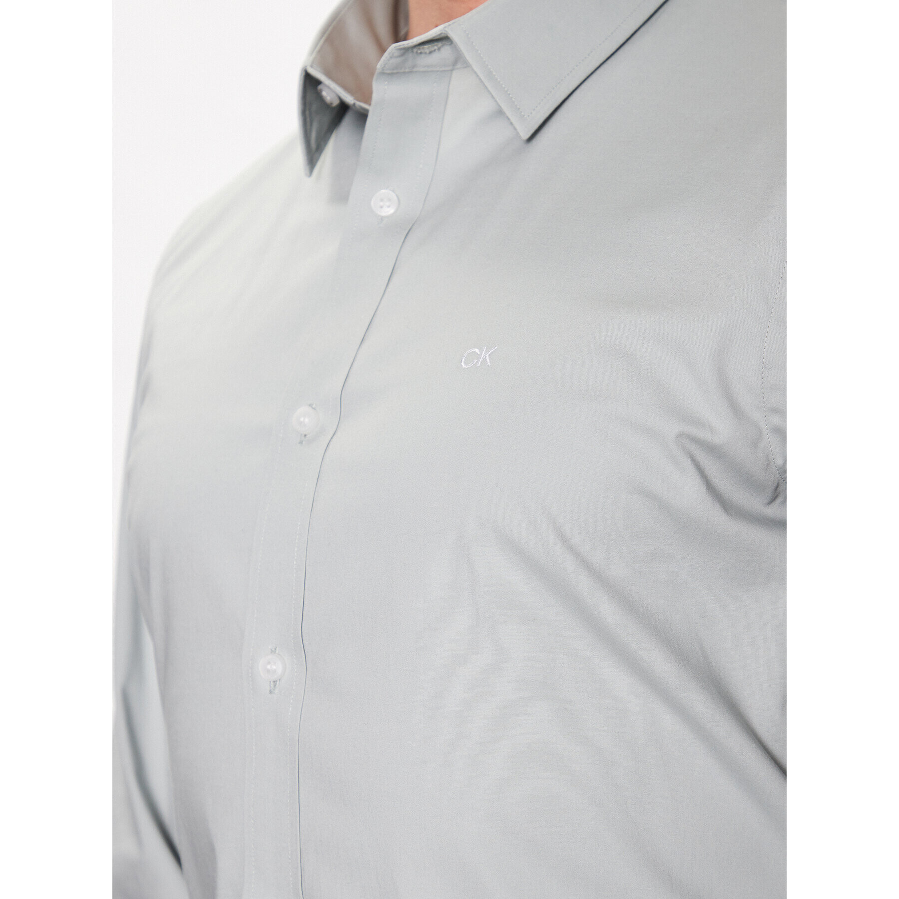 Calvin Klein Košeľa Stretch Poplin Slim Shirt K10K110856 Modrá Slim Fit - Pepit.sk