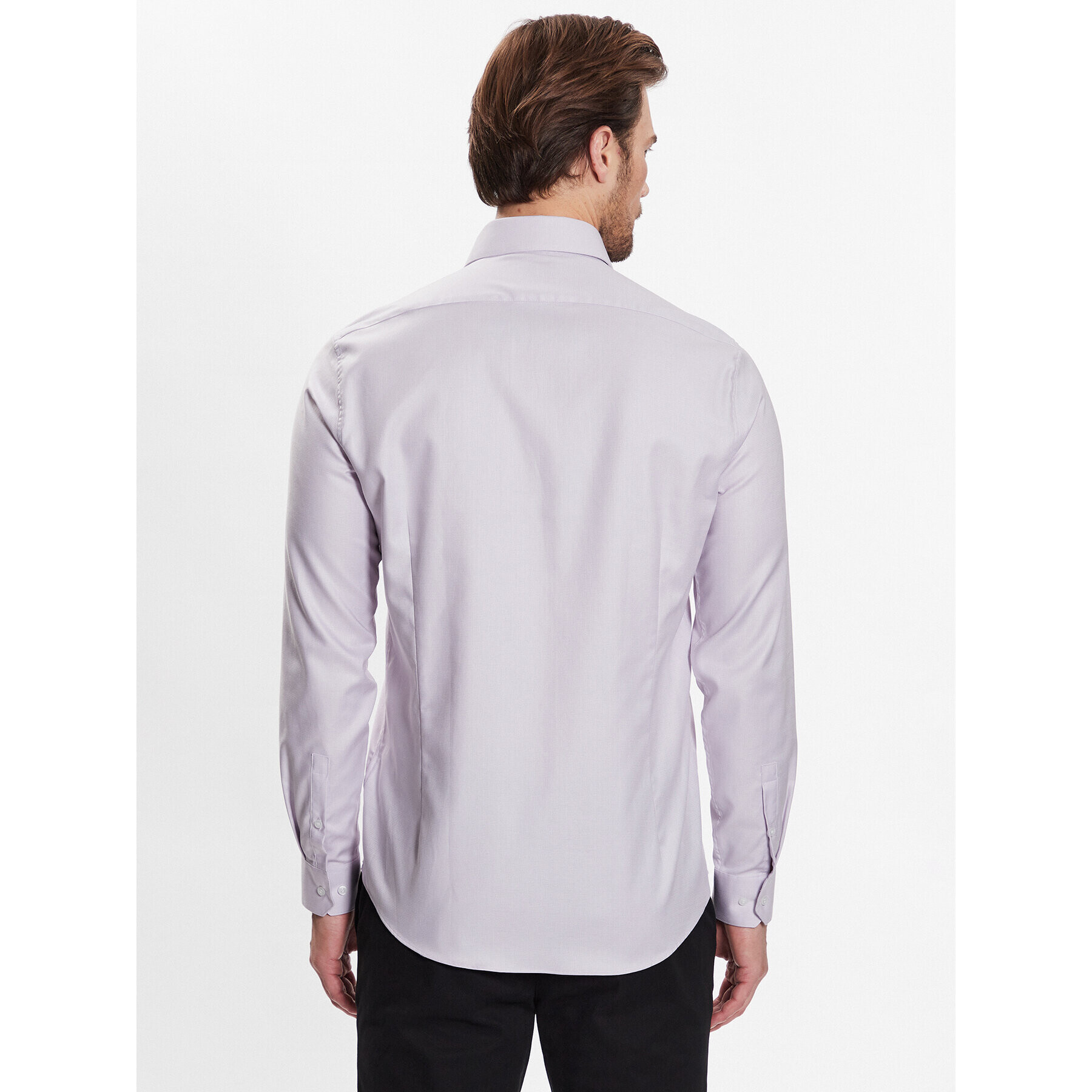 Calvin Klein Košeľa Structure Easy Care Fitted Shirt K10K111293 Ružová Fitted Fit - Pepit.sk