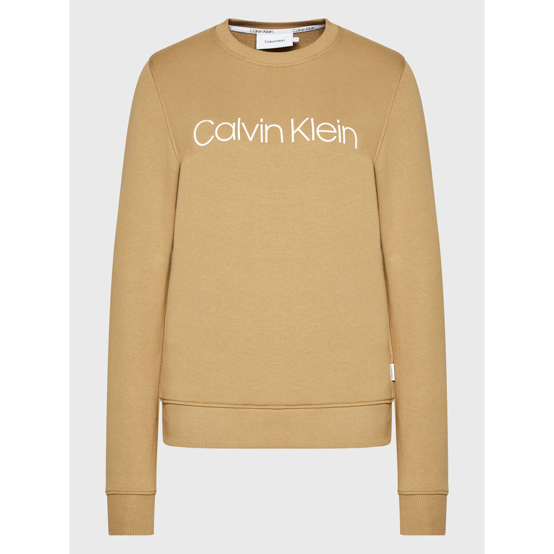 Calvin Klein Mikina Core Logo K20K202157 Béžová Regular Fit - Pepit.sk