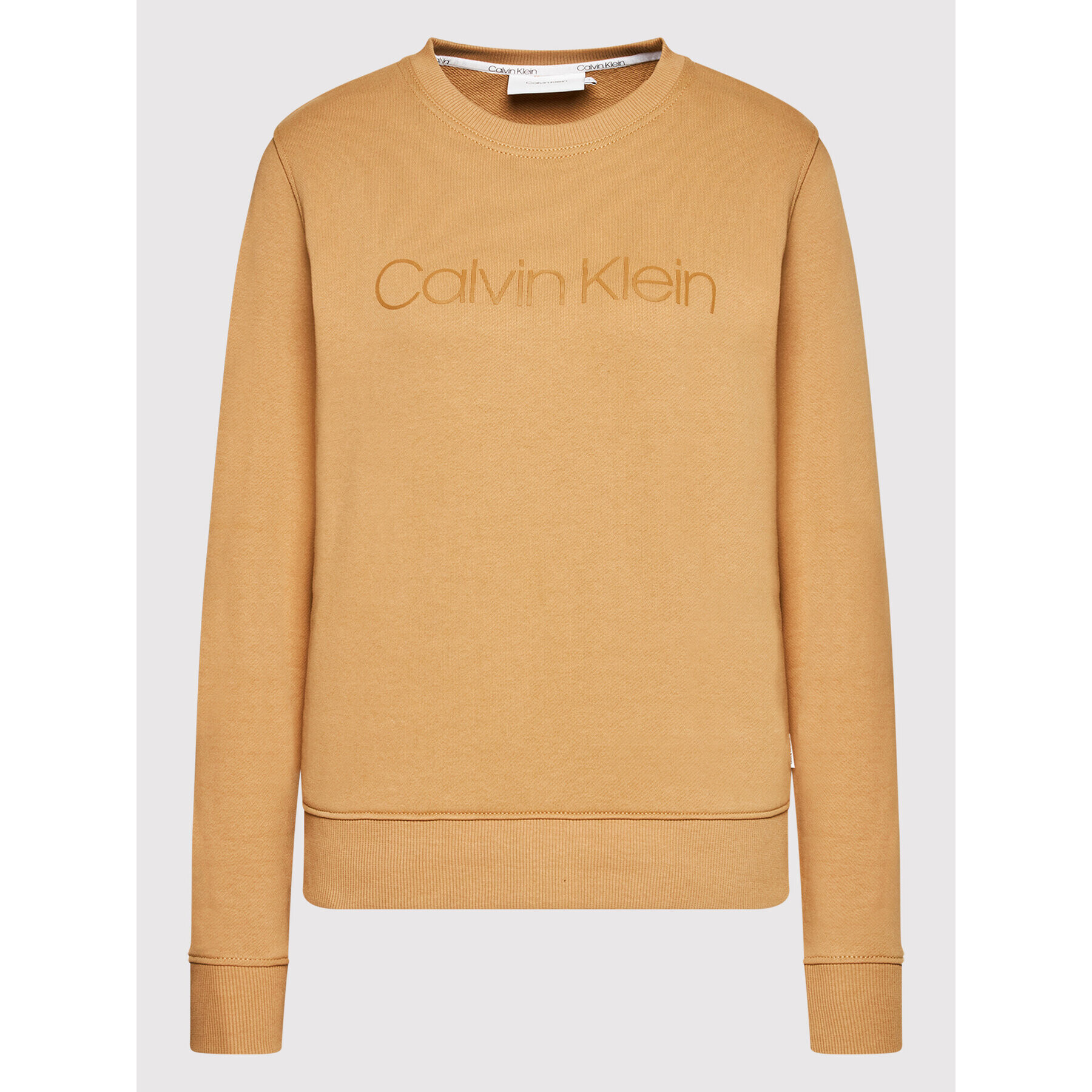 Calvin Klein Mikina Core Logo K20K202157 Hnedá Regular Fit - Pepit.sk