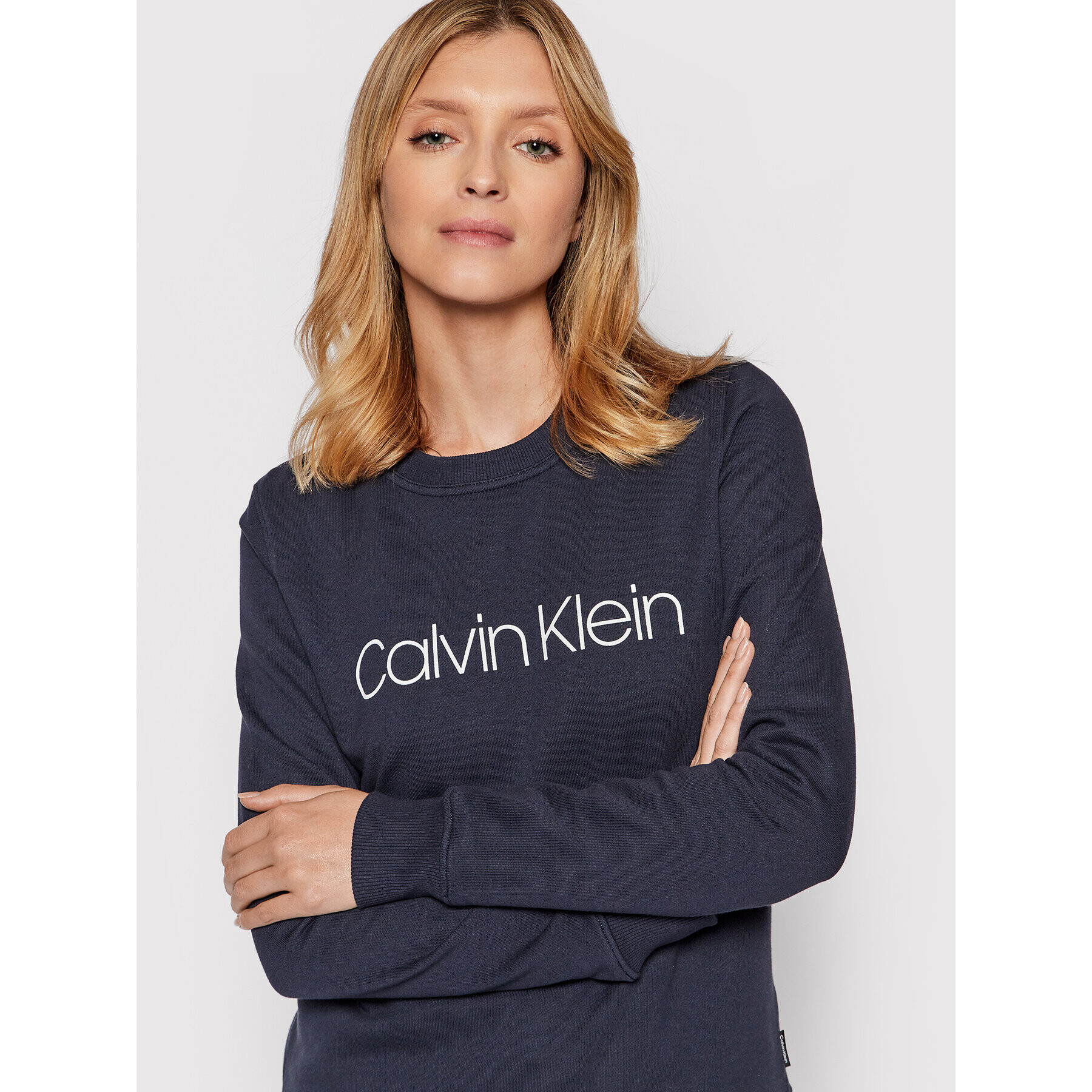 Calvin Klein Mikina Core Logo K20K202157 Tmavomodrá Regular Fit - Pepit.sk