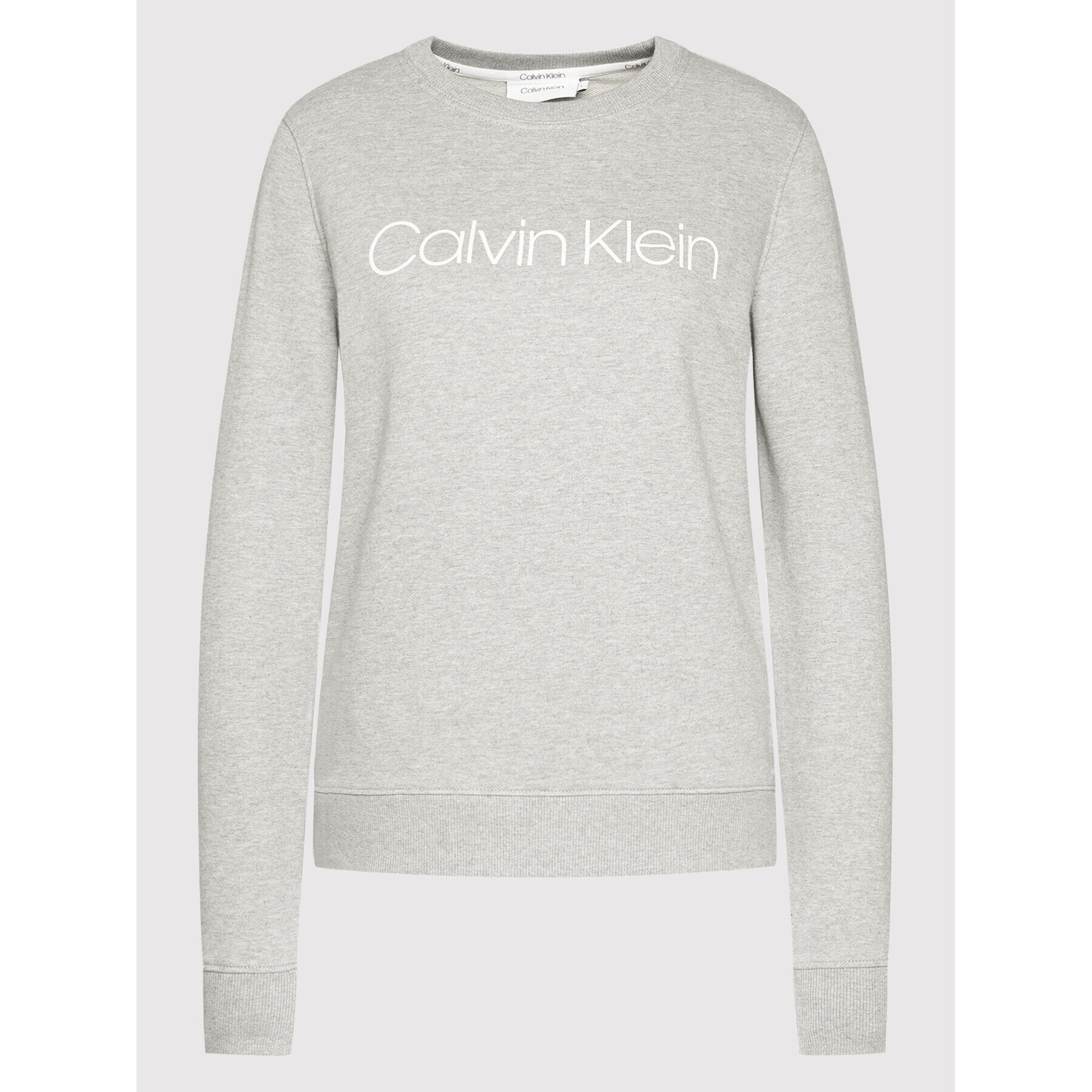 Calvin Klein Mikina Ls Core Logo K20K202157 Sivá Regular Fit - Pepit.sk